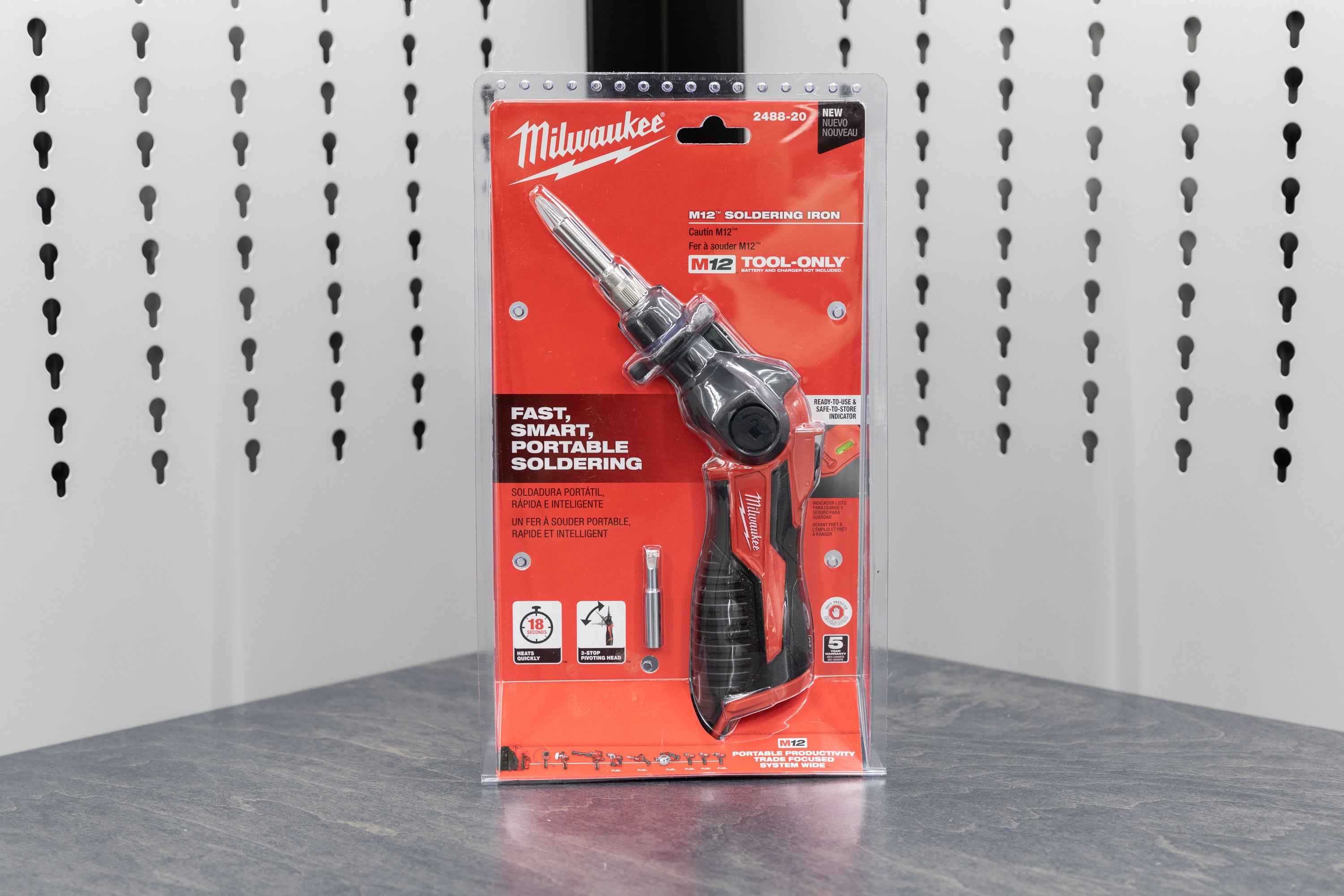 Milwaukee M12™ Cordless Soldering Iron Kit - 12V Lithium-Ion Battery Powered for DIY, Electronics Repair & Jewelry Making - Perfect for Home Workshops & Professional Use