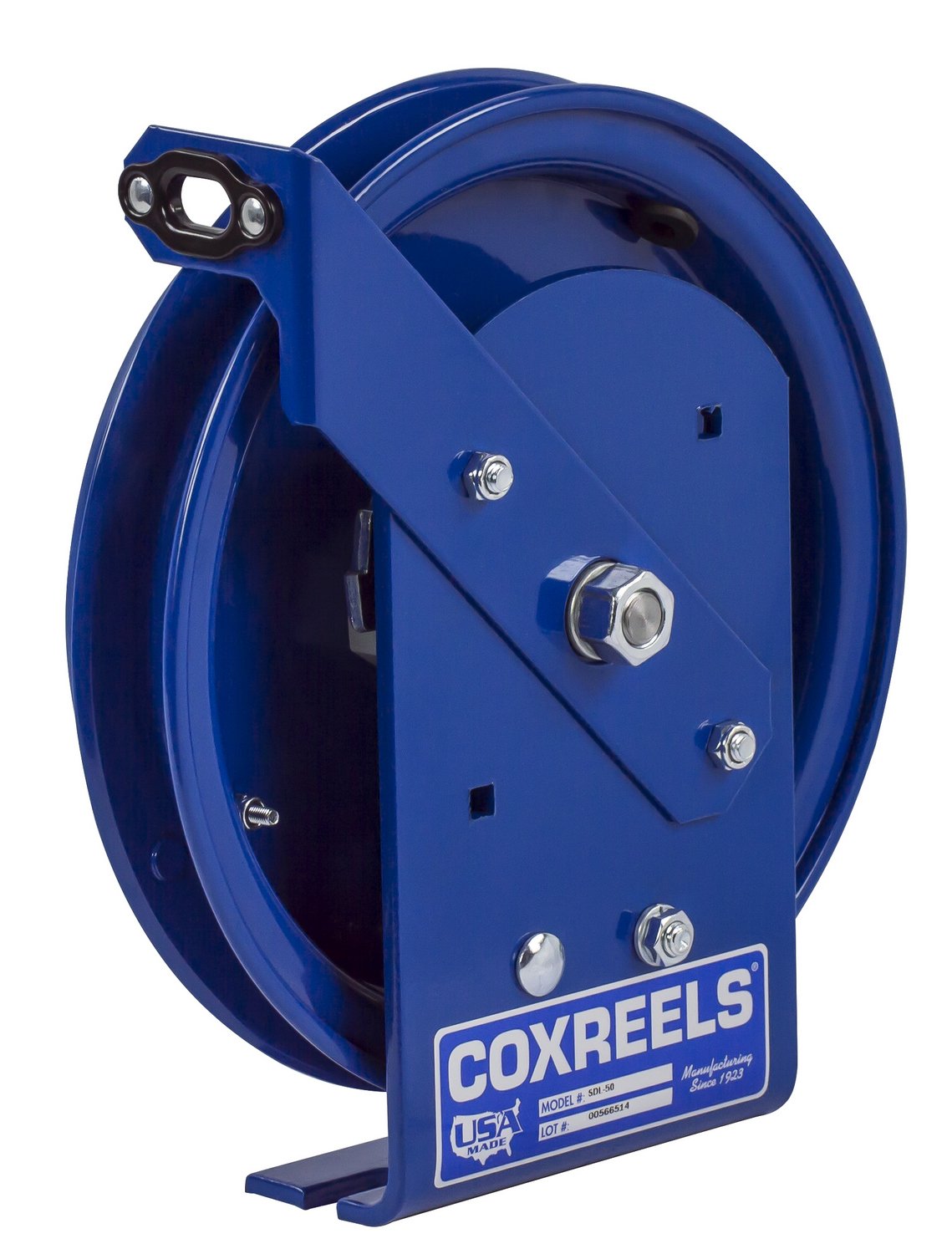 SD-50 Spring Rewind Static Discharge Cable Reel with 50-Foot Capacity | Compact Cable Management Solution | Ideal for Industrial Workstations, Construction Sites & Electrical Maintenance