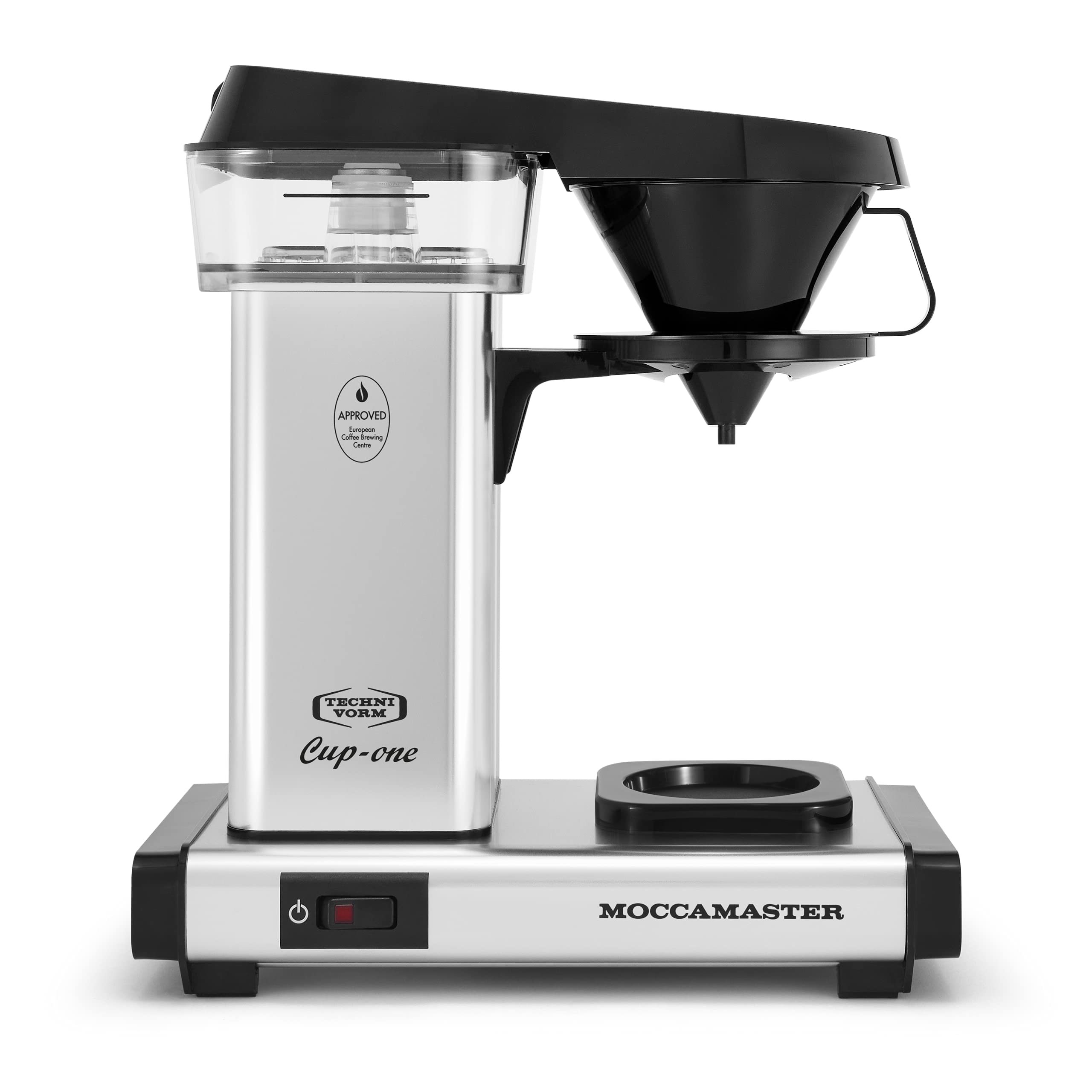 Technivorm Moccamaster 69212 Cup One Coffee Maker - 10oz Single Serve Brewer, Polished Silver - Perfect for Home, Office & Small Spaces