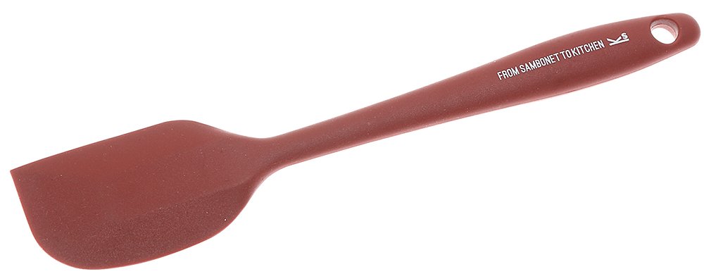 20cm Silicone Dough Scraper - Red Slanted Kitchen Tool for Baking, Cooking & Pastry Making - Perfect for Kneading, Cutting & Cleaning Dough