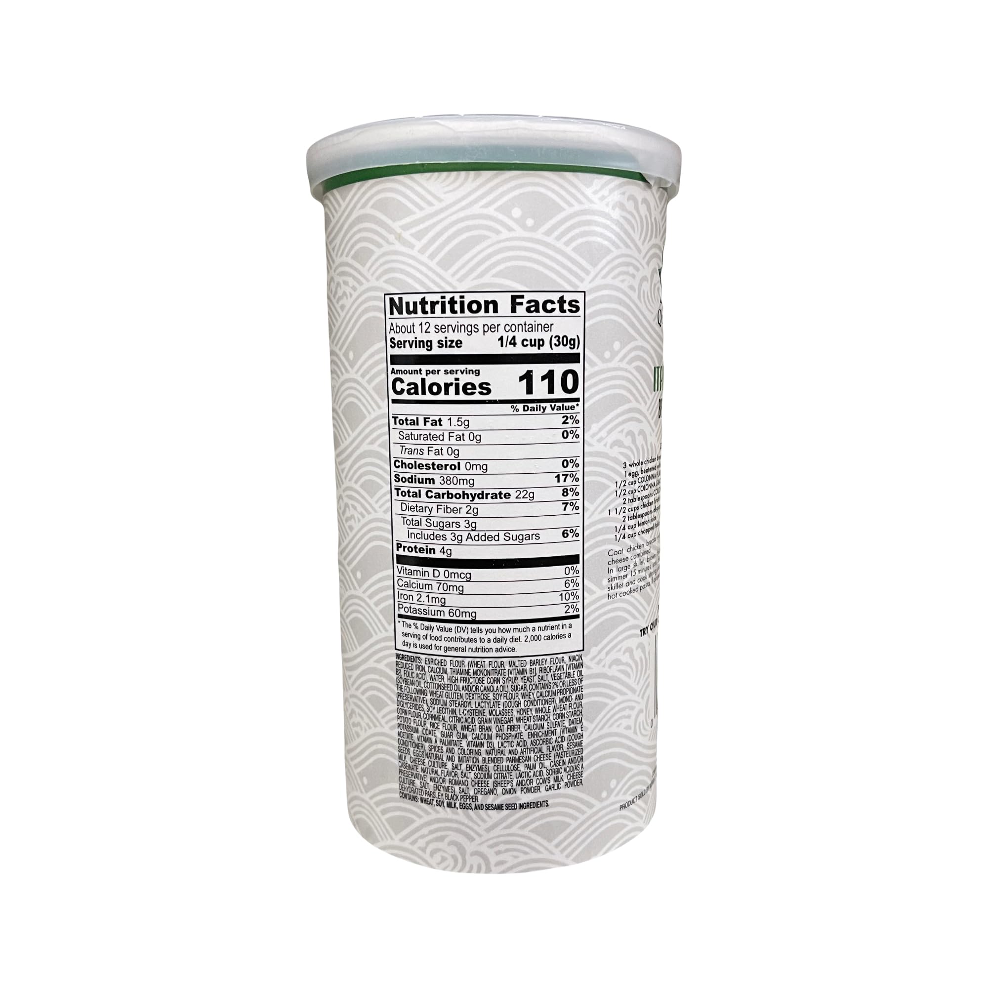 Italian Style Flavored Bread Crumbs by Colonna - 13 oz (Pack of 2) | Perfect for Breaded Chicken, Meatballs & Pasta Topping