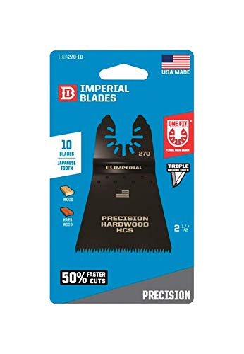 IBOA270-10 2.5 Inch Japanese Precision High Carbon Steel Utility Knife Blades - 10 Pack for Crafting, Woodworking & Office Use