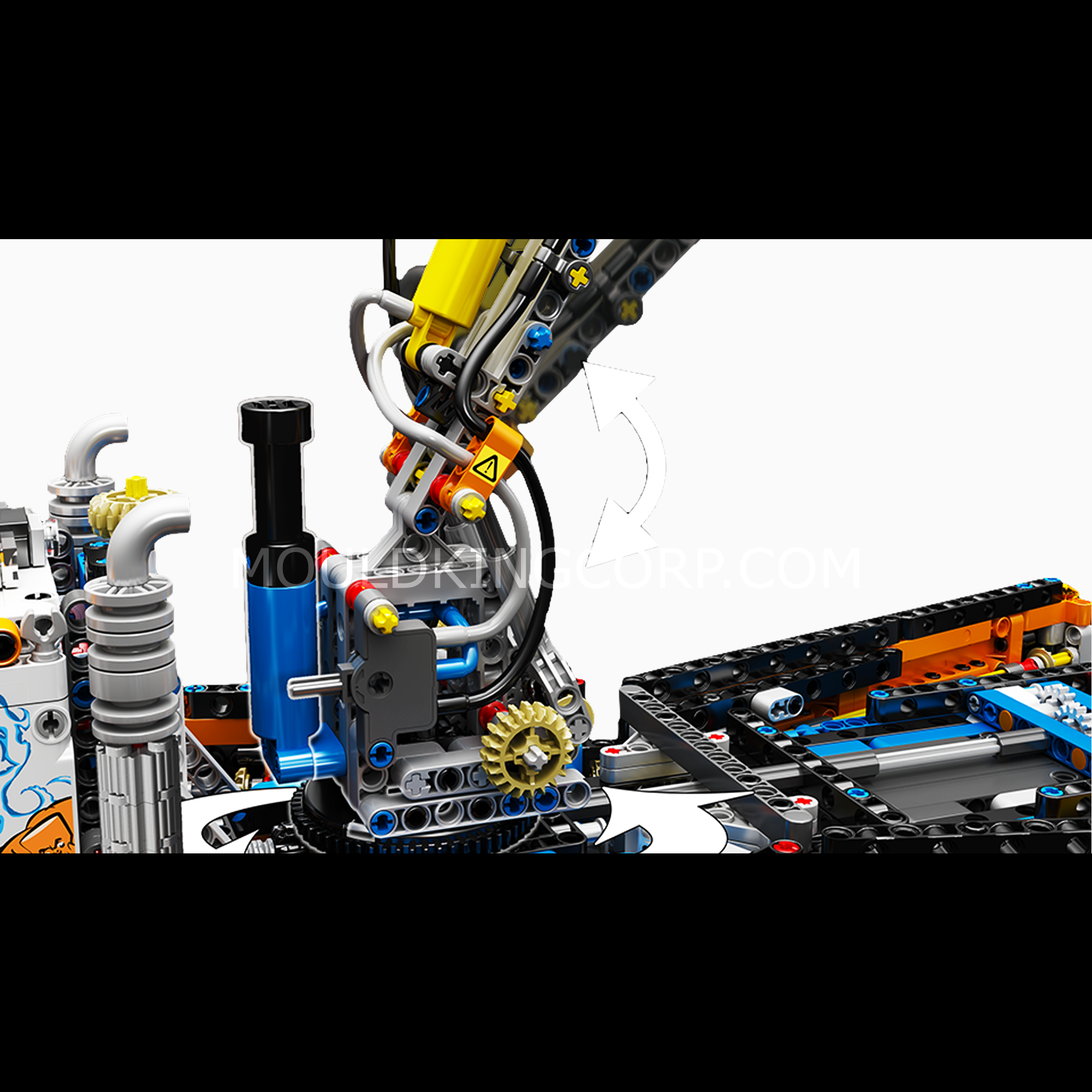 Mould King 19014 Pneumatic Concrete Pump Truck Building Blocks Set - 2,132 PCS STEM Construction Toy for Kids & Adults - Perfect for Creative Play, Engineering Learning, and Construction Themed Gifts