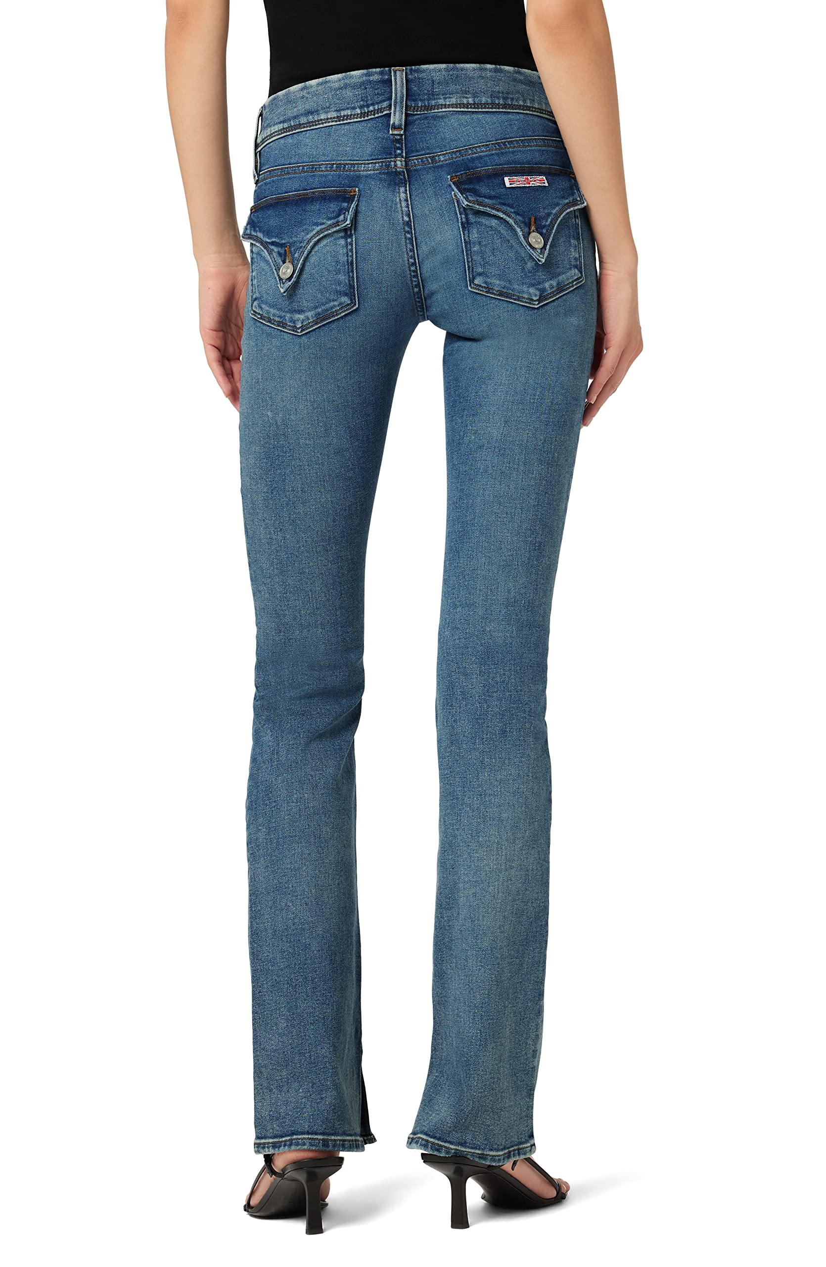 HUDSON Women's Beth Baby Bootcut Jeans with Back Flap Pockets - Comfortable Stretch Denim for Casual Wear & Everyday Outfits