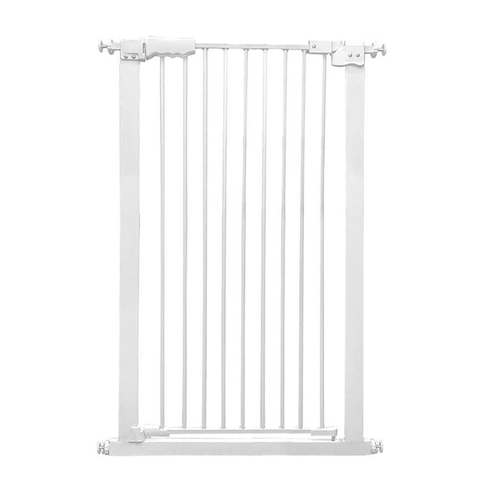 Extra Wide & Tall Safety Baby Gate for Stairs & Doorways - 100-110cm White Pet Gate for Cats & Dogs - Indoor Play Yard Barrier for Home & Nursery Safety