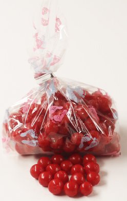 Scott's Cakes Cherry Sours Candy - 8 oz Resealable Baby Footprints Bag - Sweet & Tangy Treats for Parties, Gifts & Movie Nights