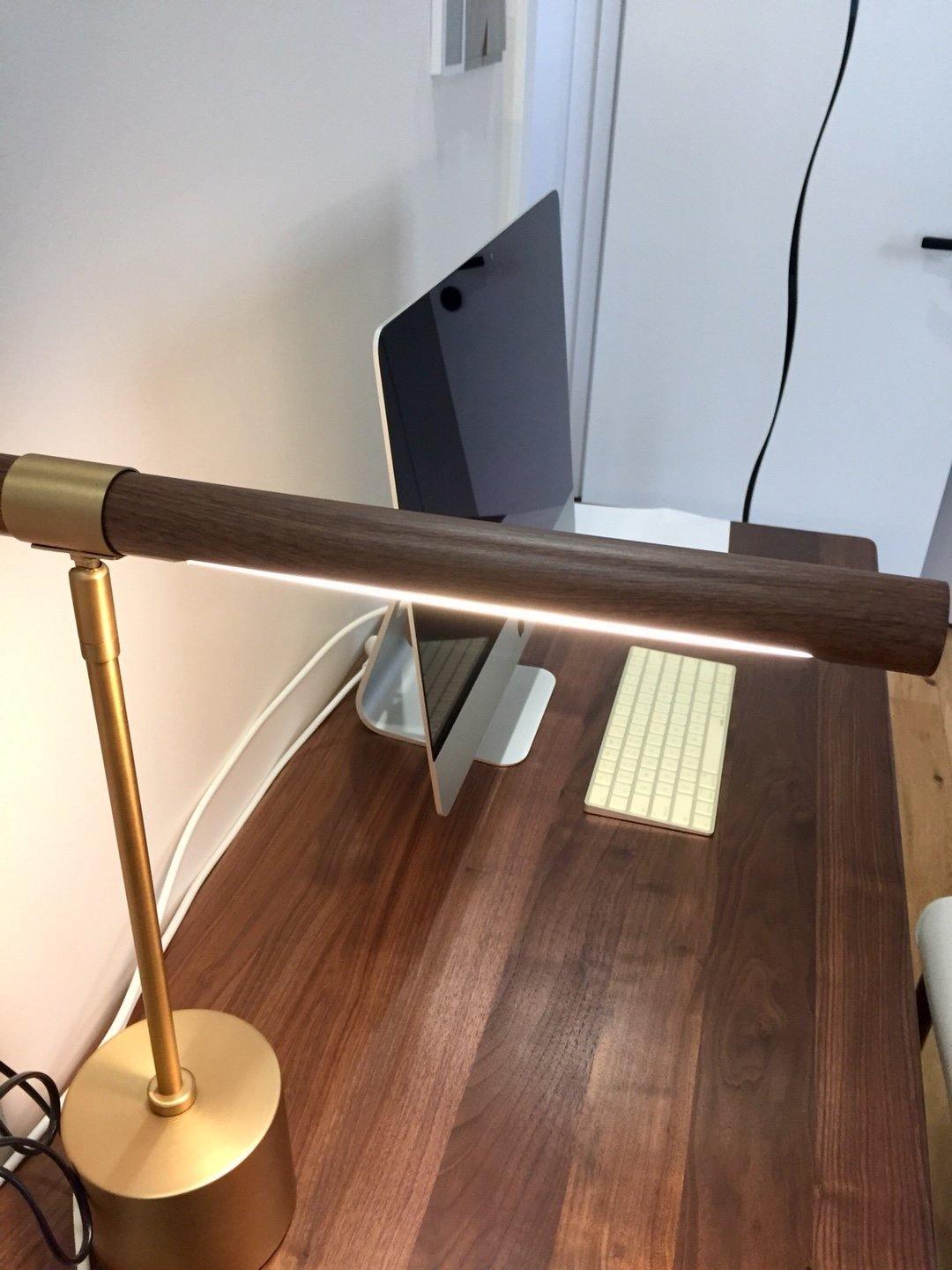 Modern Linear Table Lamp - Sleek & Minimalist LED Desk Light for Home Office, Bedroom, or Study - Perfect for Reading, Working, and Ambient Lighting