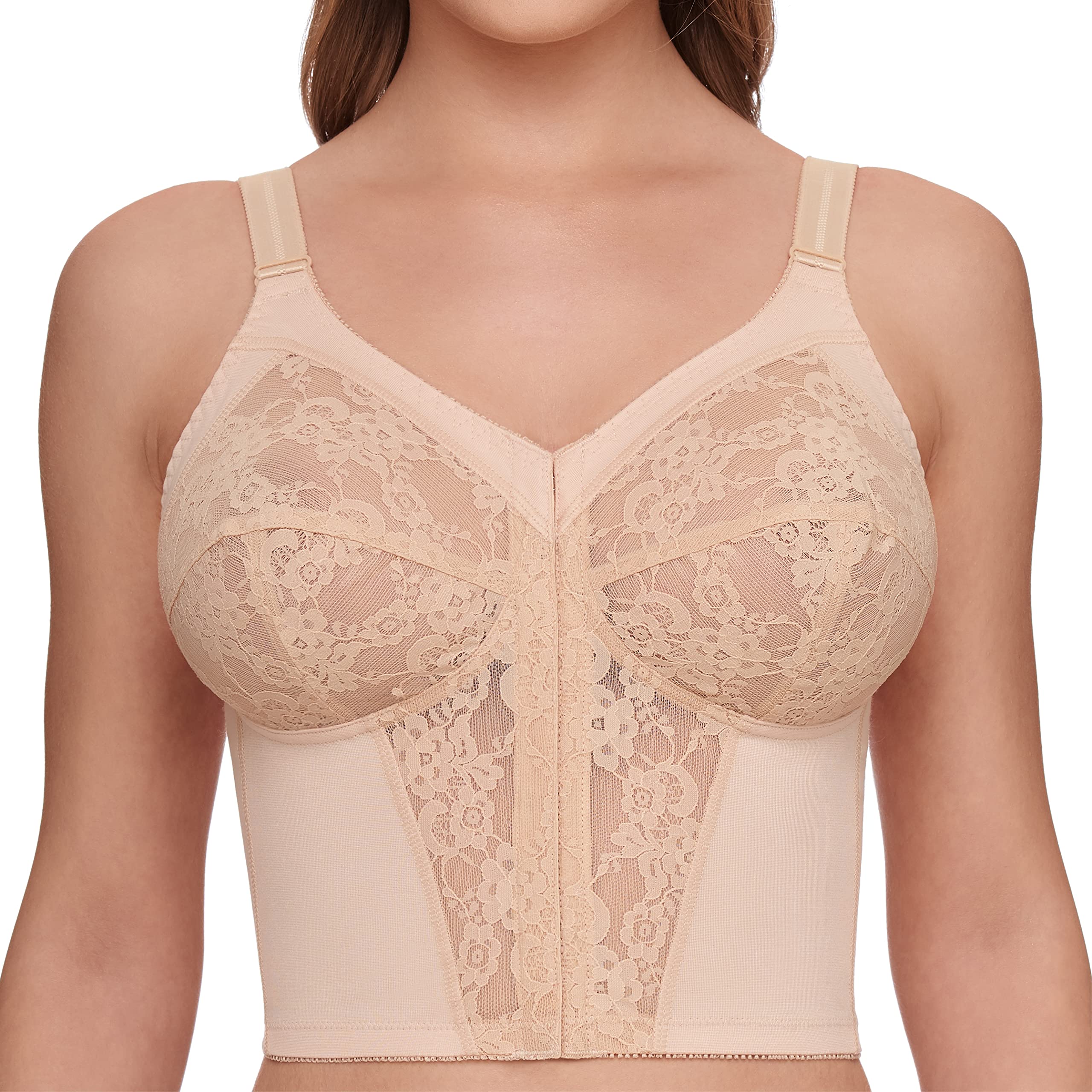 Wire-Free Longline Bra for Women - Comfortable Support & Seamless Fit - Perfect for Yoga, Lounge & Everyday Wear