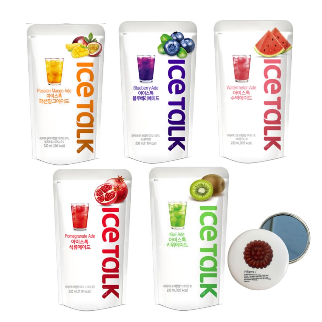 Korean Drink Pouch Sampler Set - 5 Flavors for Office & Travel