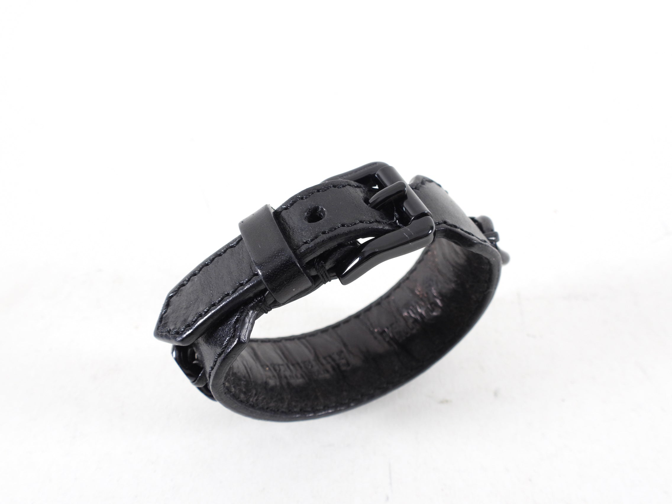 Burberry Black Leather Chain Cuff Bracelet for Women - Luxury Designer Fashion Jewelry Gift for Her, Perfect for Parties, Weddings & Special Occasions