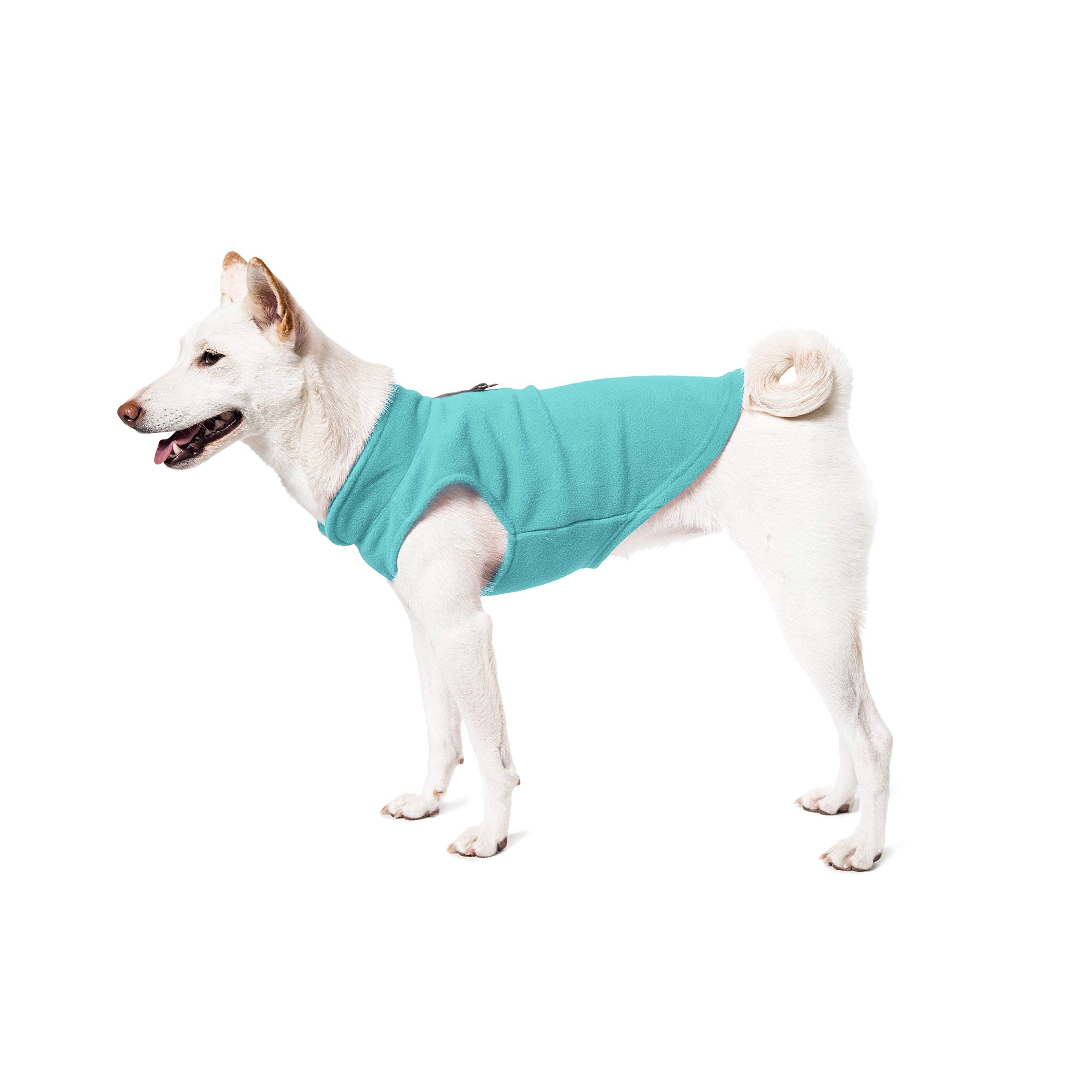 Gooby Fleece Vest Dog Sweater - Pink, X-Small - Warm Pullover Fleece Dog Jacket with O-Ring Leash Attachment - Winter Small Dog Coat for Cold Weather - Cozy Pet Apparel for Small Breed Dogs (Puppy Clothes for Boys & Girls) - Perfect for Outdoor Walks, Park Visits & Winter Adventures
