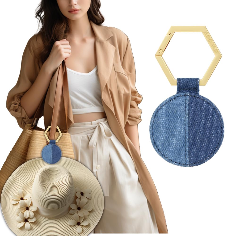 Strong Magnetic Hat Clip for Traveling - Secure Hat Holder for Sun Hats, Beach Hats & Caps - Perfect for Handbags, Backpacks & Luggage - Ideal for Travel, Beach Outings & Outdoor Adventures