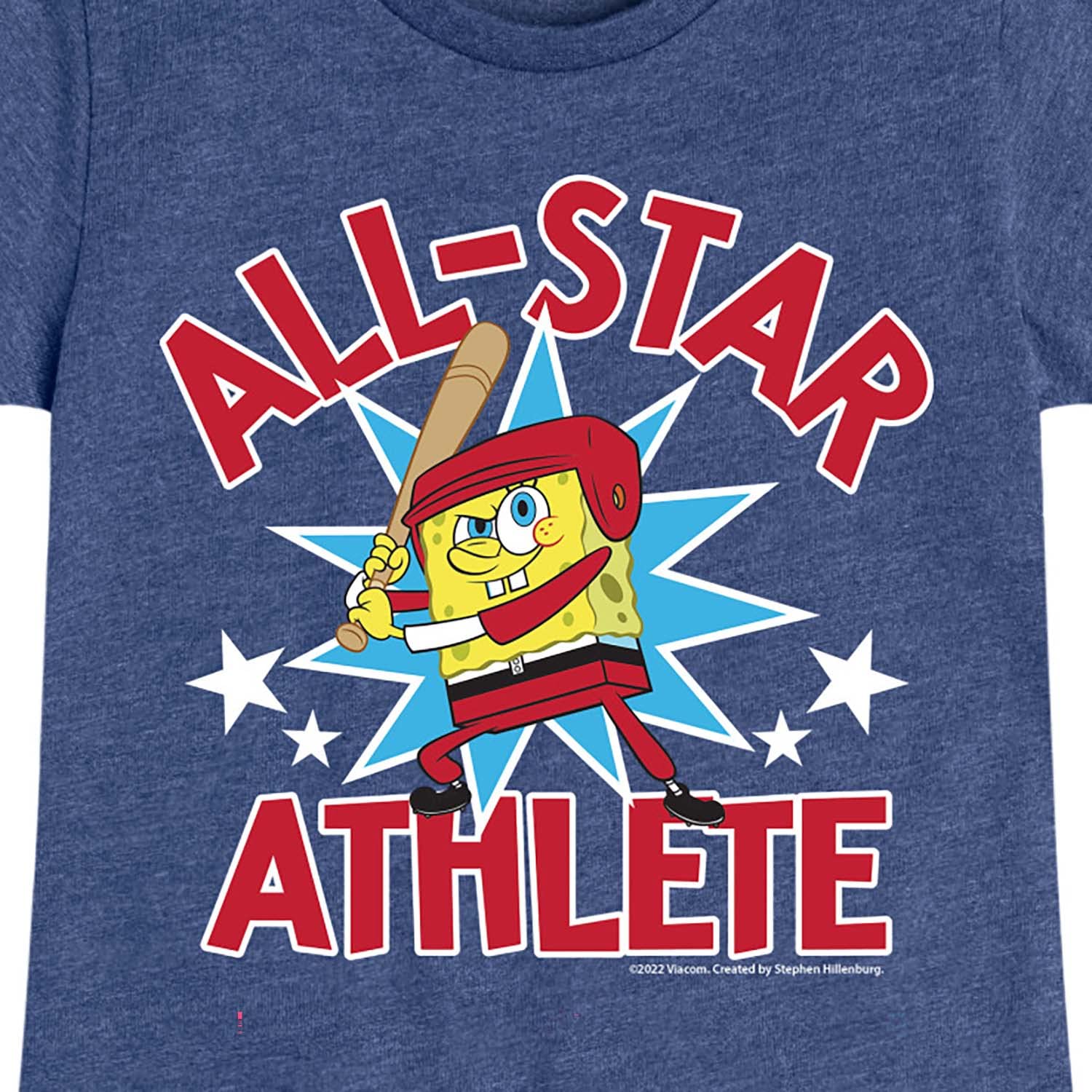 Spongebob Squarepants American All Star Graphic T-Shirt for Toddler & Youth Girls | Soft Cotton Short Sleeve Tee | Casual Wear, School Outfits & Birthday Gifts