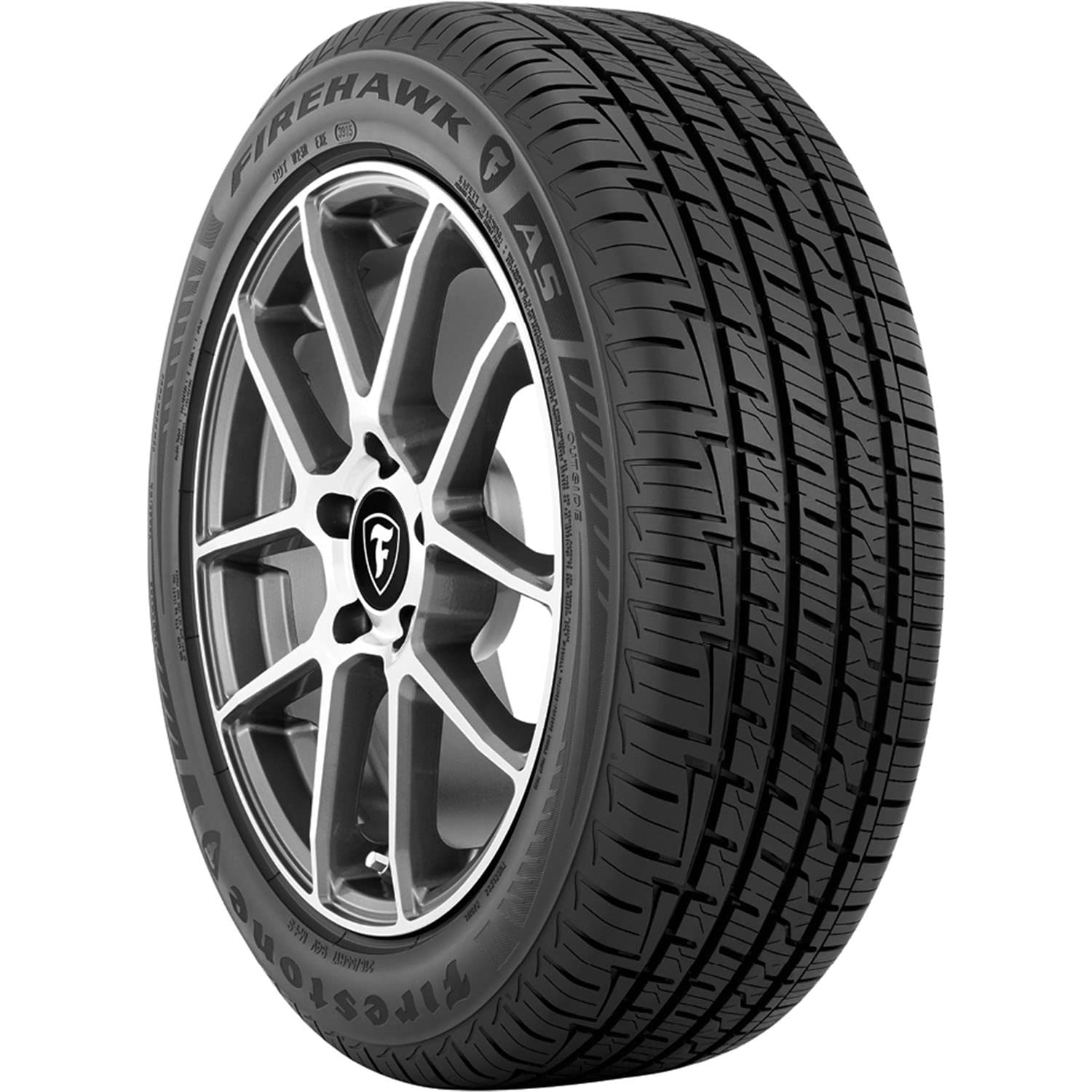 Firestone Firehawk AS All Season Performance Tire 245/40R19 98V XL - High Traction for Sedans & Coupes in Rain, Snow & Dry Conditions