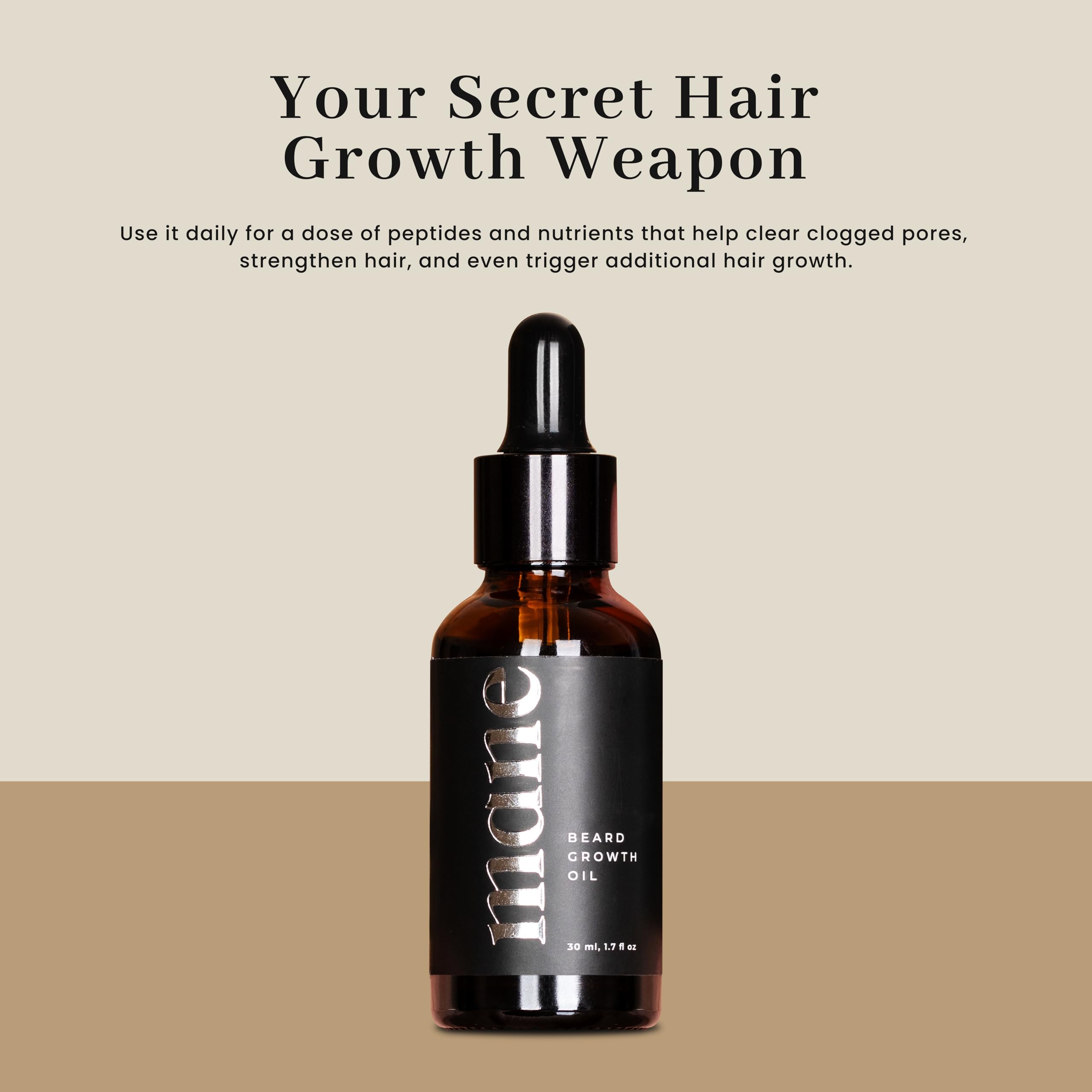Best Hair Growth Conditioner & Beard Growth Oil for Men - Natural Thickening & Strengthening Treatment for Healthy Hair & Facial Hair Care - Perfect for Daily Use & Grooming Routine