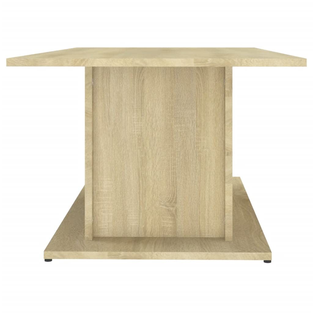 Modern Square Coffee Table for Living Room & Bedroom - Sonoma Oak 40.2