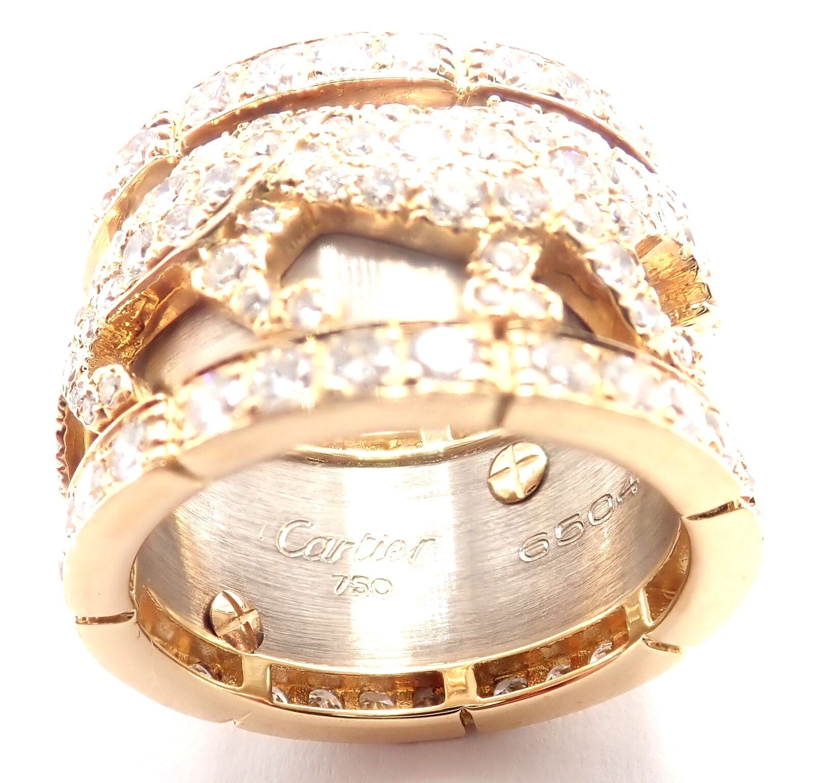 Cartier Panthère Mahango 18k Yellow & White Gold Diamond Ring for Women - Luxury Wedding, Engagement & Anniversary Jewelry Gift