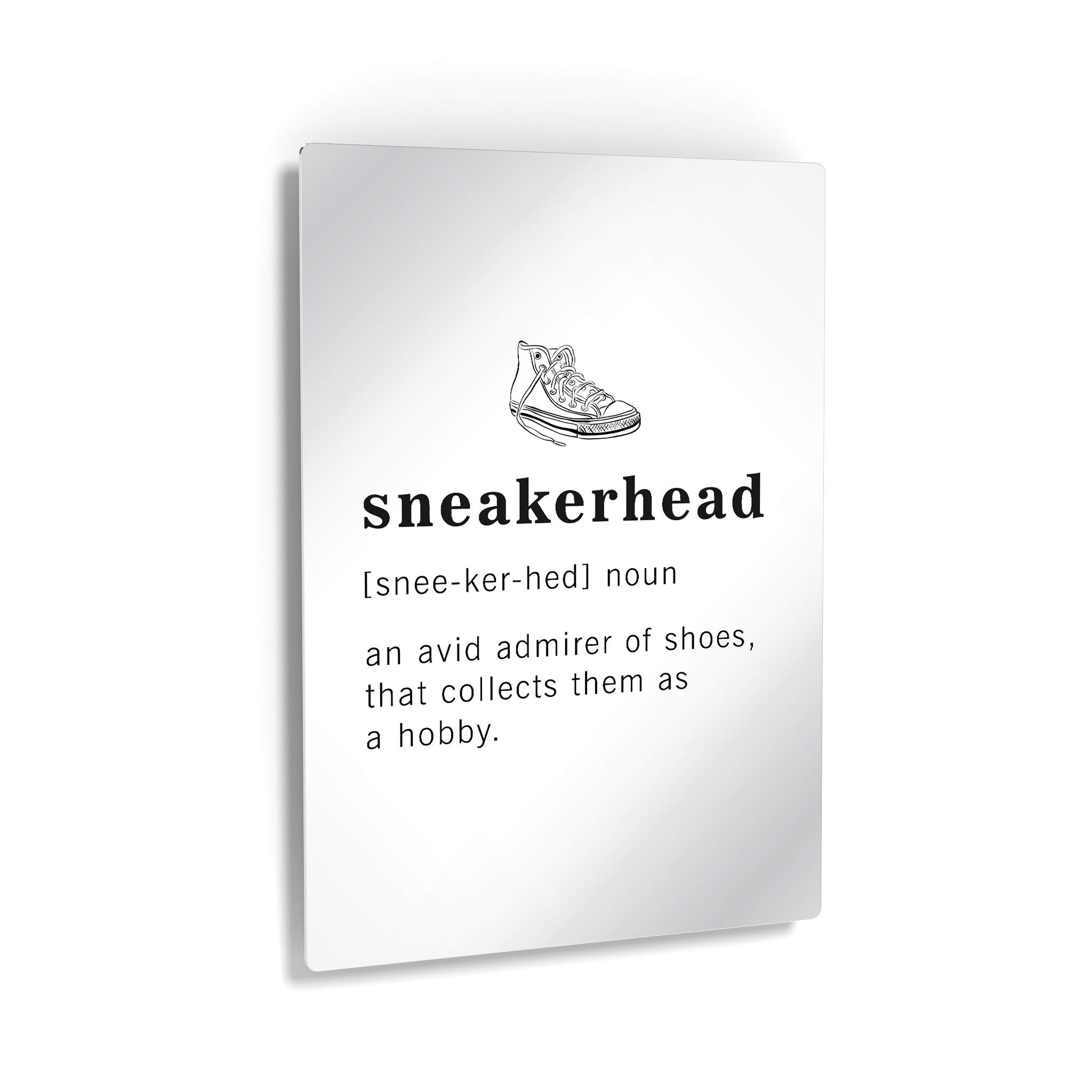 Funny Sneakerhead Definition Metal Print - Inspirational Quote Wall Art for Office, Living Room, Bedroom & Bathroom - Ready to Hang Home Decor (40x30 Inches, Made in USA) - Perfect Gift for Sneaker Enthusiasts & Unique Wall Decor for Sneaker Lovers' Spaces