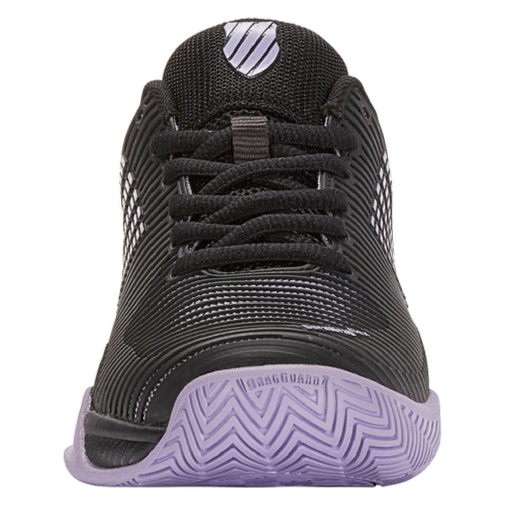 K Swiss Hypercourt Express 2 Women's Tennis Shoes - Black/Purple - Lightweight & Durable Court Shoes for Women - Perfect for Tennis, Pickleball & Casual Wear