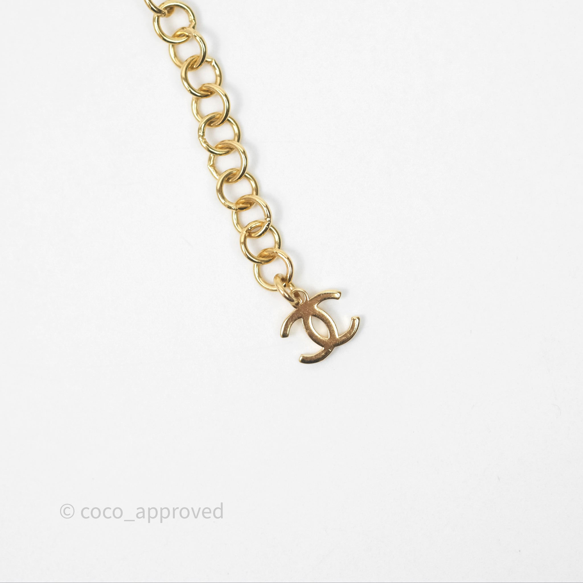 Chanel CC Pearl Crystals Double Layer Necklace 24K Gold Plated Women's Jewelry for Party, Wedding & Special Occasions