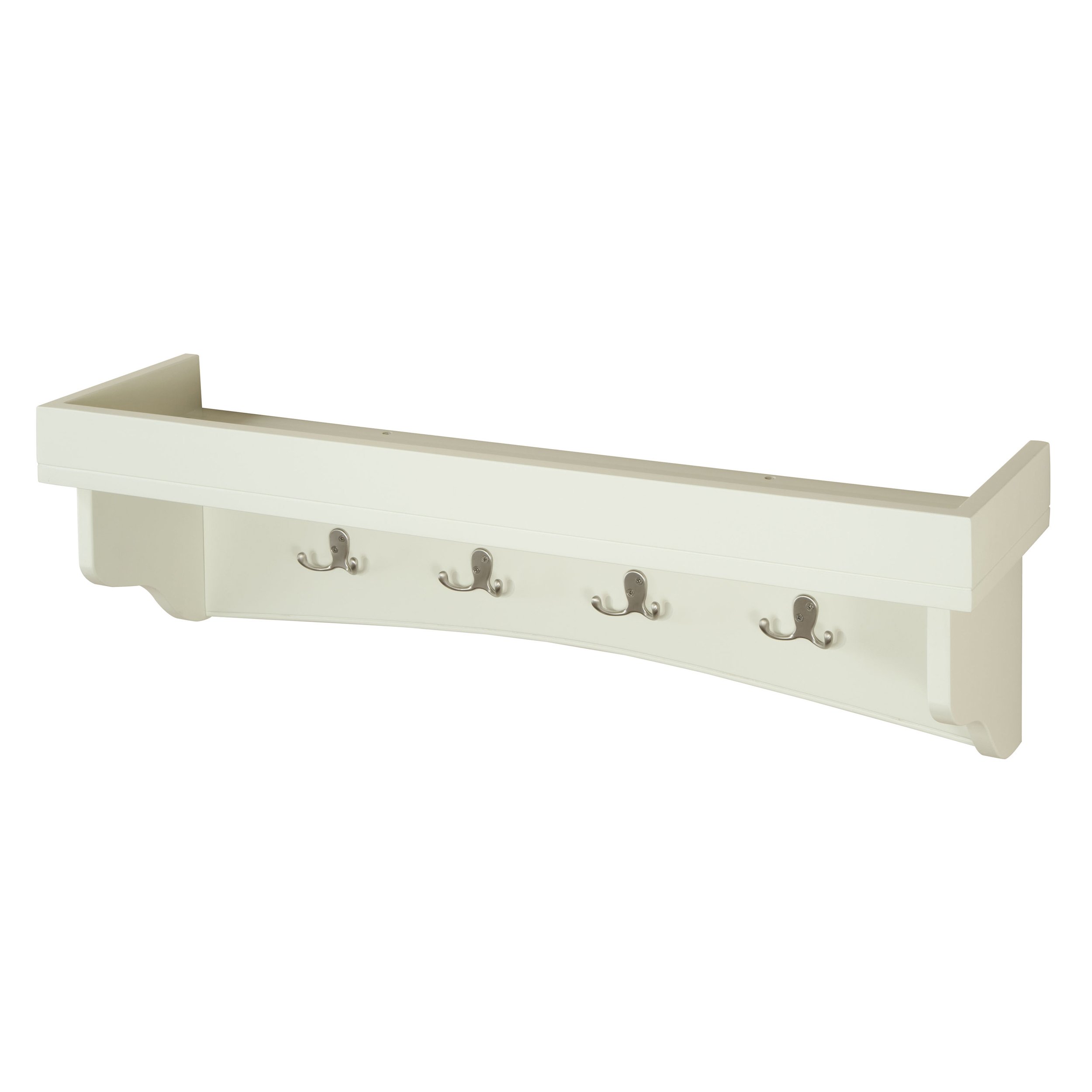 Alaterre Ivory Shaker Hook - Decorative Wall Hooks for Hats, Bags & Coats - Perfect for Entryway, Bedroom & Farmhouse Decor