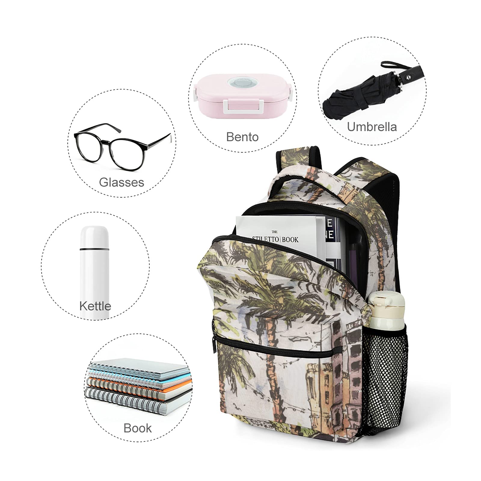 Downtown Kids Backpack - Durable School Bags for Boys & Girls, Adjustable Strap Bookbag for Students, Perfect for School, Travel & Daily Use