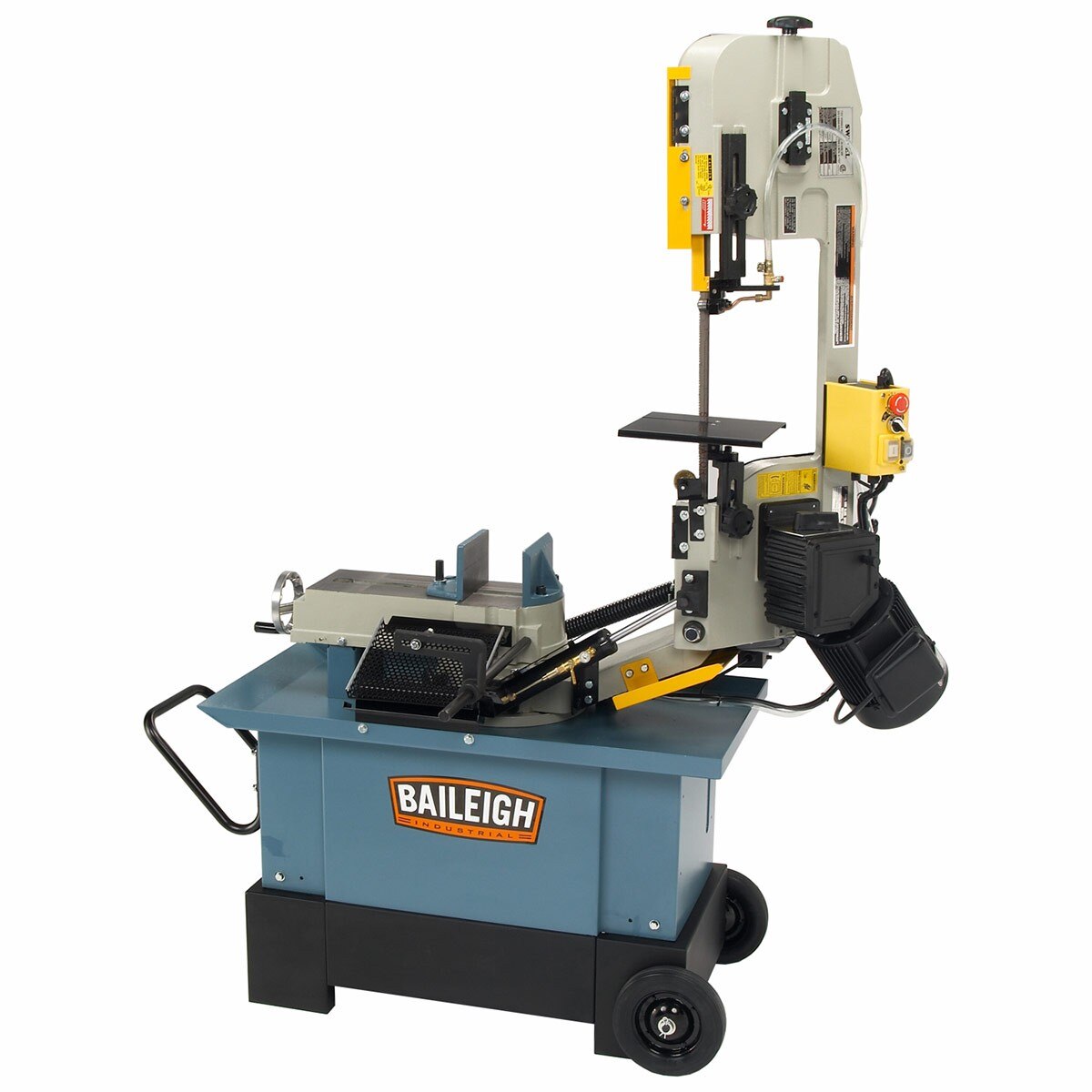 Baileigh Industrial BA9 1001684 BS-712MS Metal Cutting Band Saw - Horizontal & Vertical Bandsaw Machine for Metalworking, Woodworking, and DIY Projects