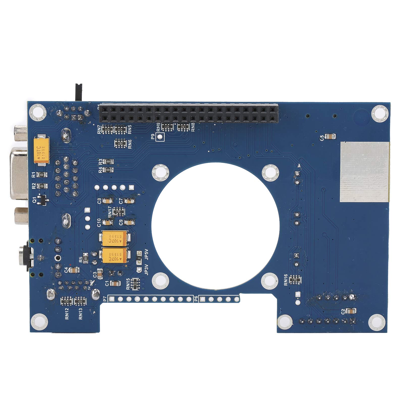 Mister FPGA IO Board with Analog VGA Video Output & 3.5mm Headset Port - Replacement Board with 3 Buttons & Status Indicator Lights for DIY Arcade Gaming & Retro Computer Setup