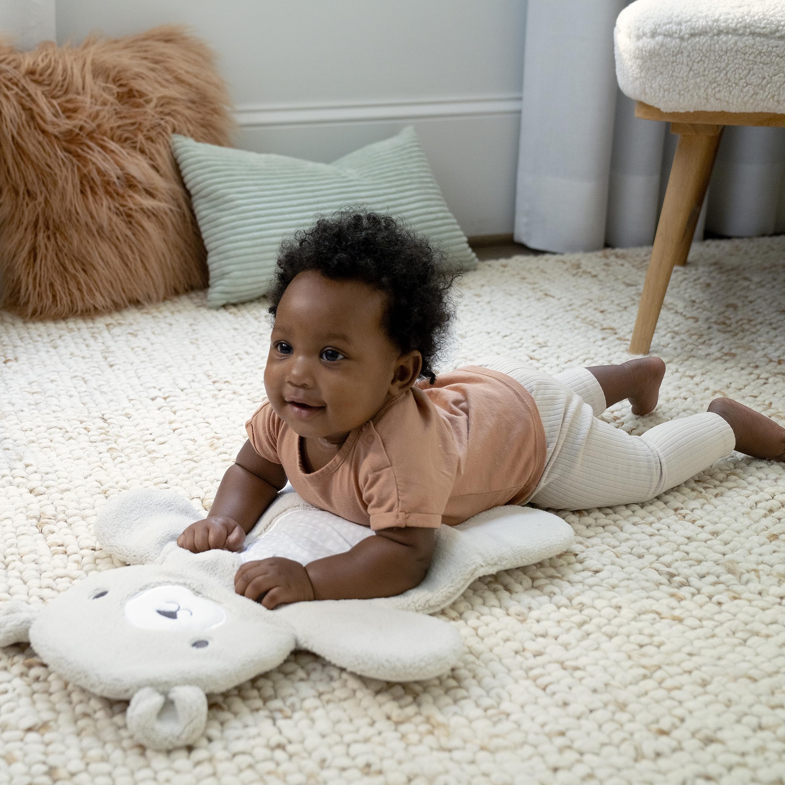 Ingenuity InLighten Soothing Swing & Rocker - Vibrating Baby Seat with Soothing Sounds & Lights for Newborns & Infants - Perfect for Nursery, Bedroom & Playtime (Nate)