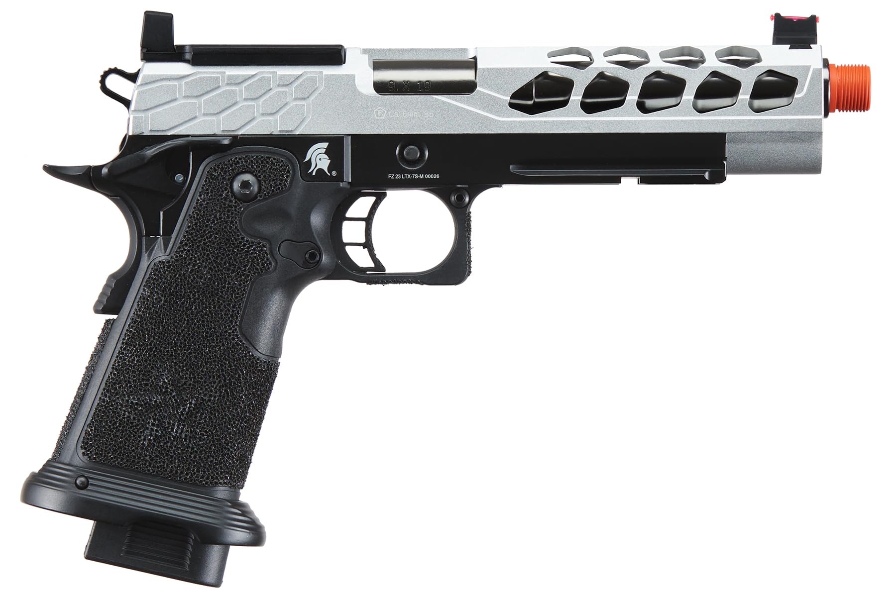 Lancer Tactical Airsoft Pistol STRYK Hi-Capa 5.1/4.3 Full Metal Gas Blowback GBB Pistol 330 FPS - Perfect for Airsoft Skirmishes, Target Practice & Tactical Training