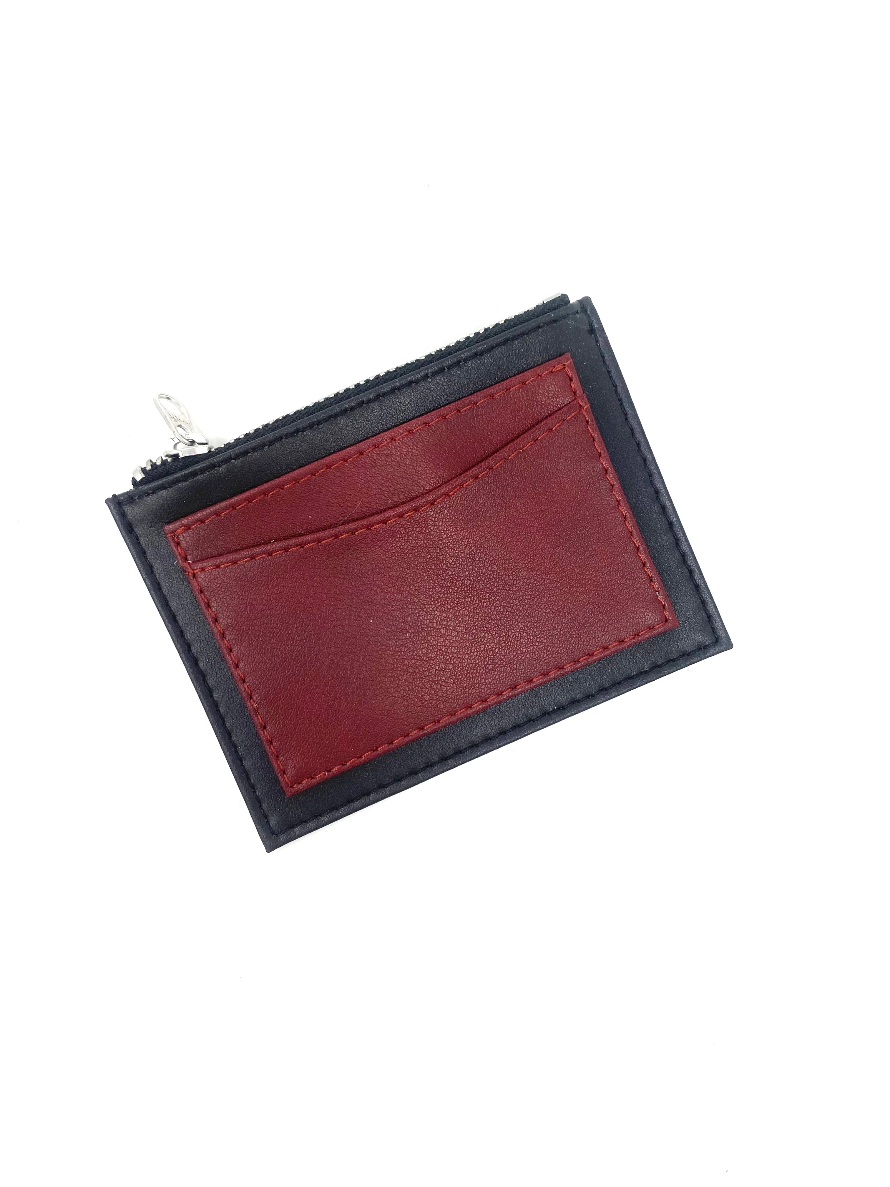 Novacas Brit Wallet - Premium Leather Bifold Wallet for Men in Black & Bordeaux | Slim RFID Blocking Wallet for Everyday Use & Travel