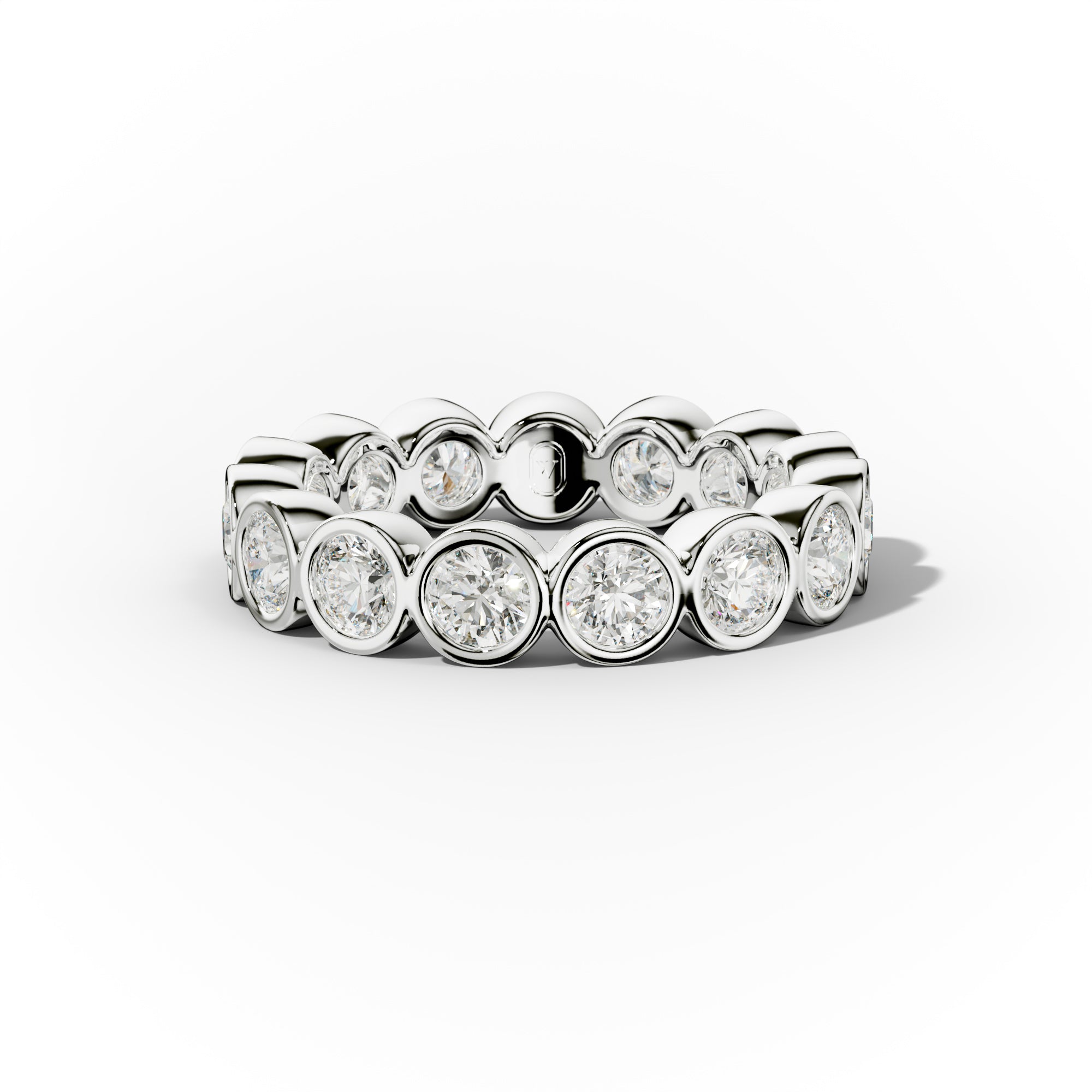2.0 Carat Bezel Set Round Diamond Eternity Band Wedding Ring - Perfect for Bridal Jewelry, Anniversary Gifts & Special Occasions