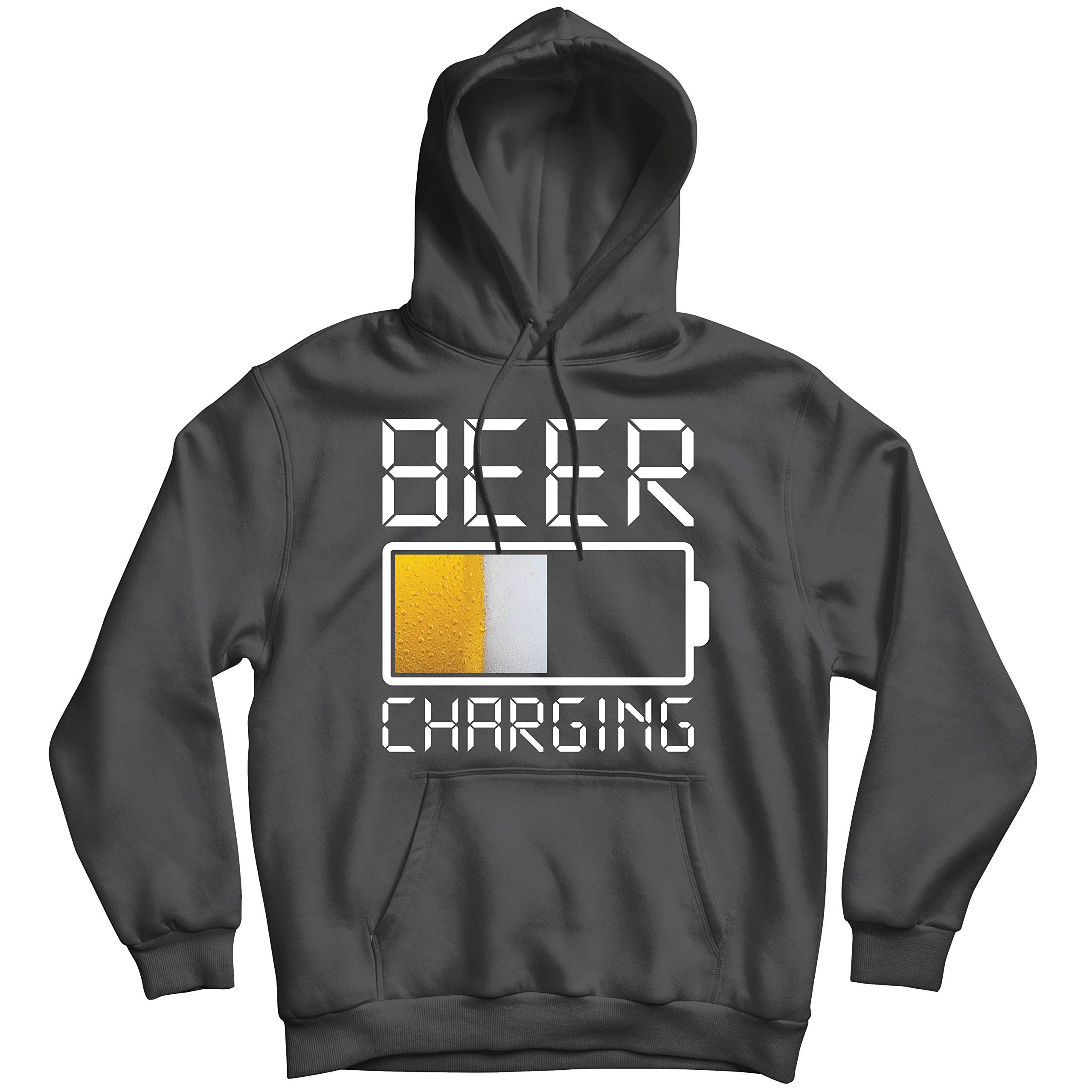 Lepni.me Hoodie Sweatshirt - Funny Beer Quotes & Charging Design for Beer Lovers - Perfect for Bar Nights, Parties & Casual Wear