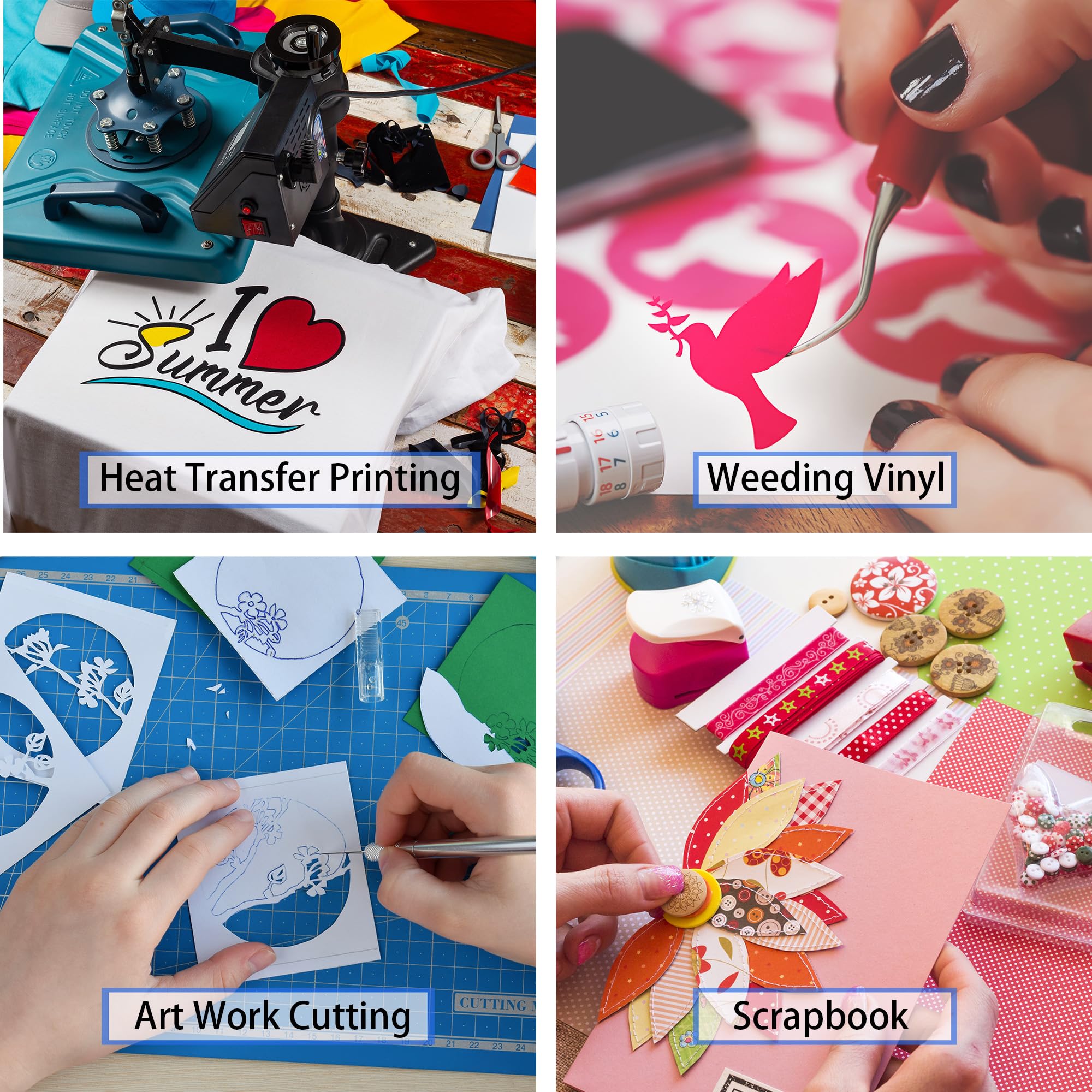 Premium Vinyl Weeding Tools Kit for Crafting & DIY Projects - Scrapbooking, Lettering, Artwork