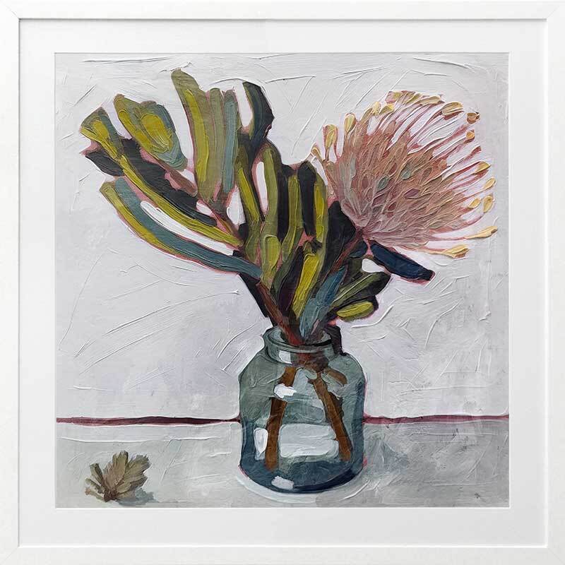 Australian Bouquet Framed Art Print - Floral Wall Decor for Living Room, Bedroom & Office | Perfect Gift for Home & Wedding
