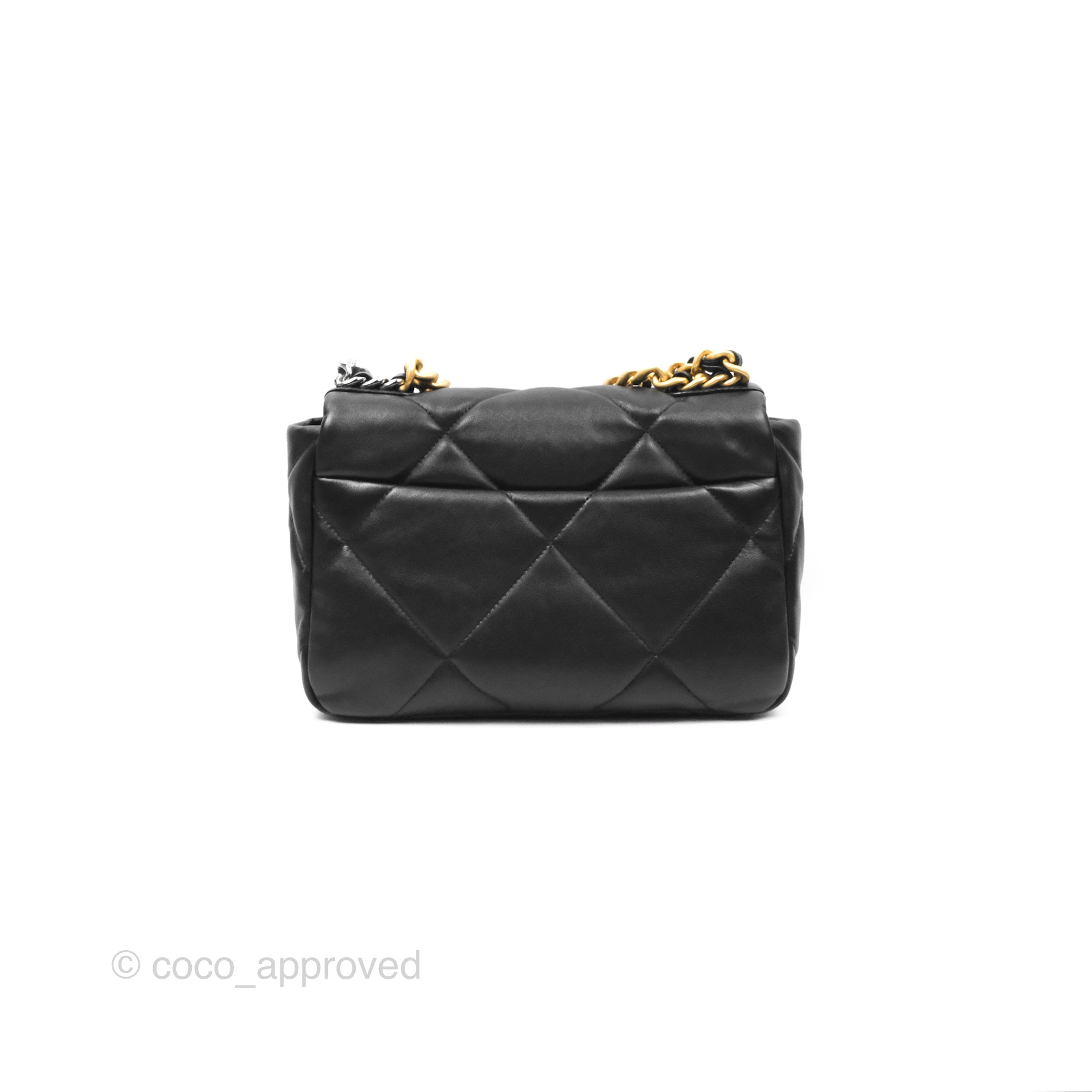 Chanel 19 Small Black Mixed Hardware Flap Bag - Luxury Designer Handbag for Women | Perfect for Everyday Use, Work & Special Occasions