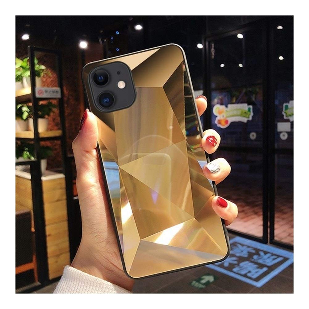 Sparkling Diamond 3D Mirror Phone Case for iPhone 11 Pro/X/XS Max/XR/8/7/6/6S Plus - Luxury Glitter Back Cover with Shatterproof Protection (Perfect for Parties, Weddings & Night Out Accessories)