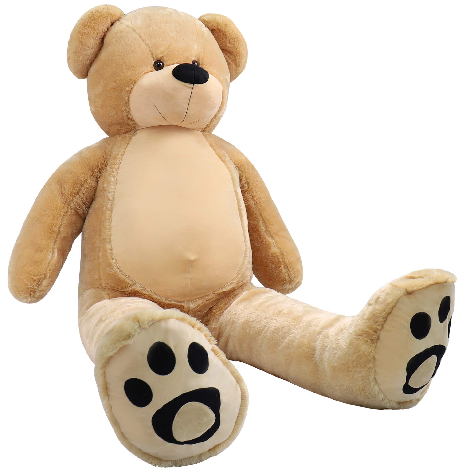 WOWMAX 72-Inch Giant Teddy Bear - Extra Large 6ft Plush Stuffed Animal Toy, Soft & Cuddly Brown Bear Doll for Kids & Adults - Perfect for Birthday Gifts, Christmas Presents, Nursery Decor, and Photo Props
