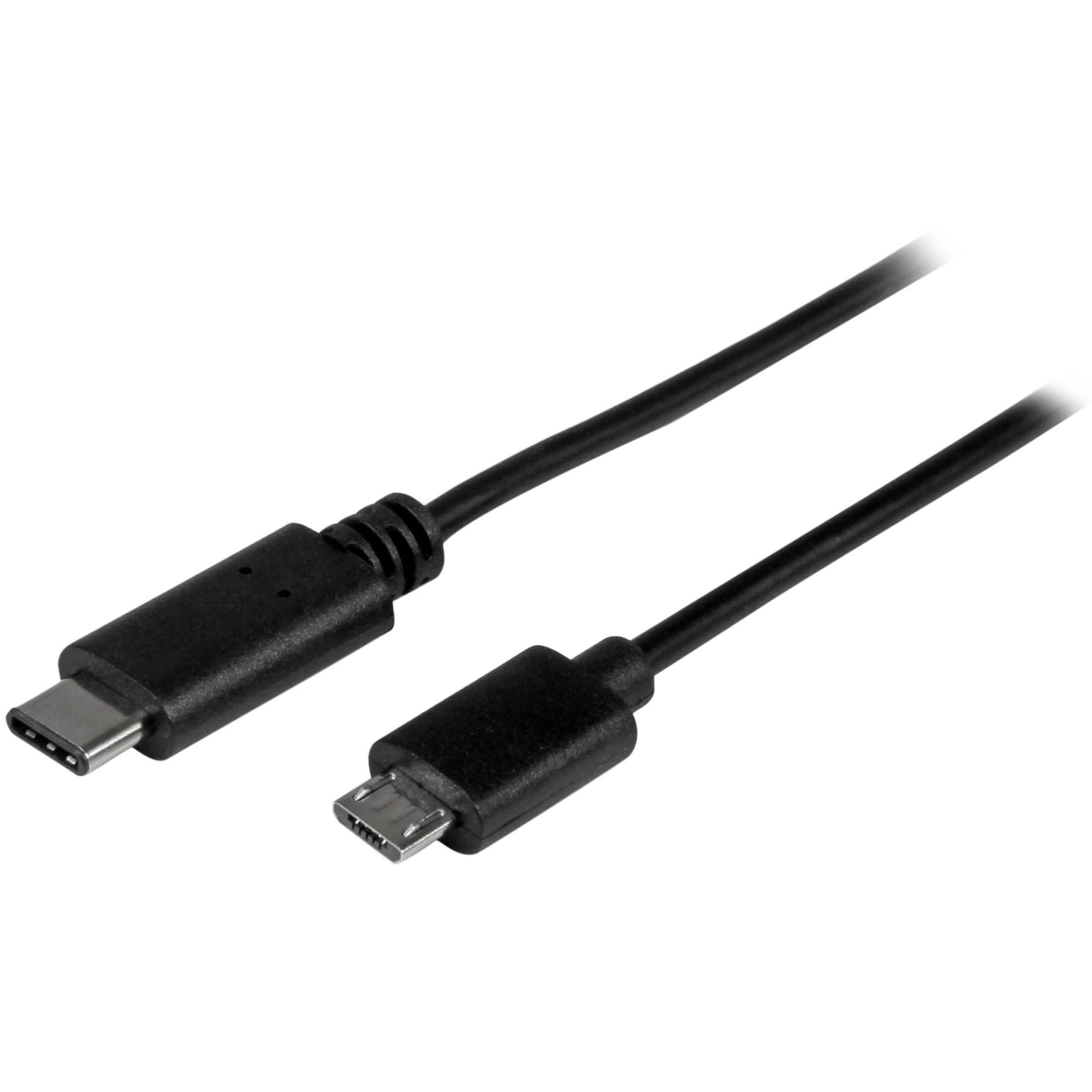 STARTECH USB C to Micro USB Cable 0.5m (M/M) - Thunderbolt 3 Compatible Fast Charging & Data Sync for Smartphones, Tablets & More - Perfect for Home, Office & Travel Use