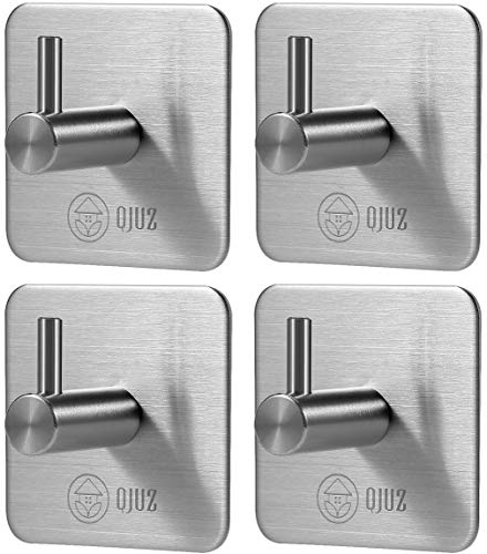 Square Powerful Adhesive Hooks-4packs