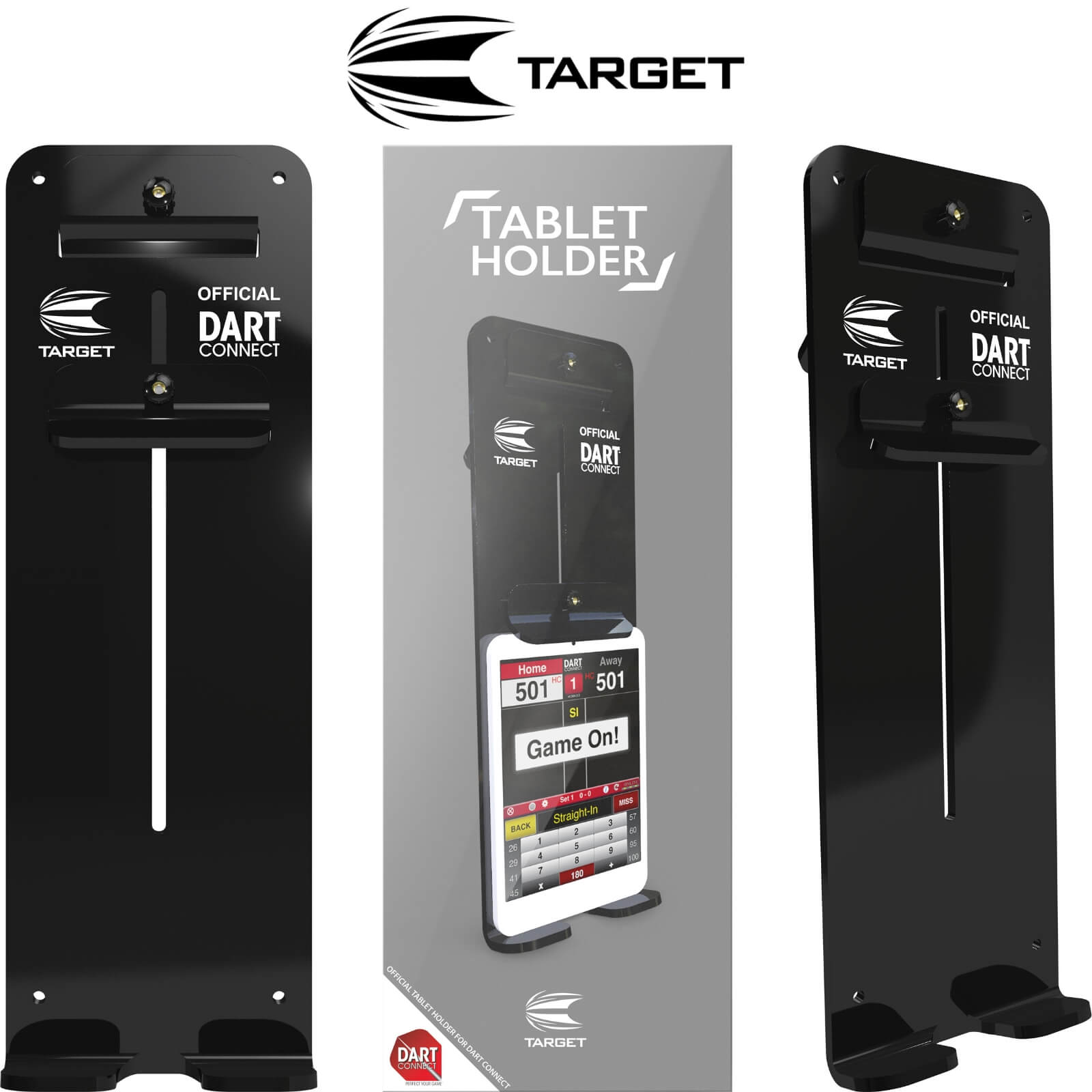 Target Dart Scoring Tablet Holder - Durable Stand for Electronic Scoreboards & Dart Games - Perfect for Home, Bar, and Game Room Use