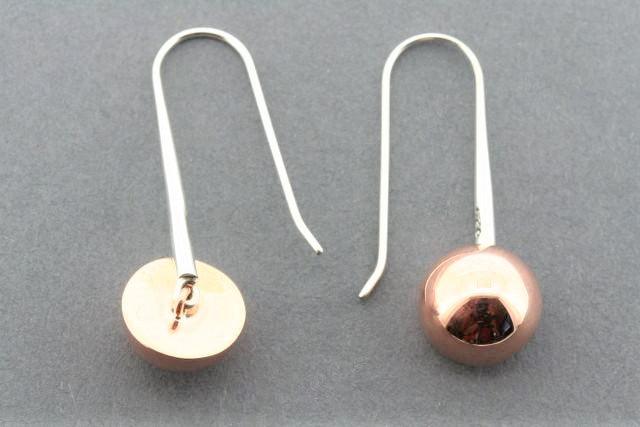 Copper Mushroom Drop Earrings for Women - Handmade Boho Dangle Earrings - Perfect for Casual Wear, Parties & Gifts