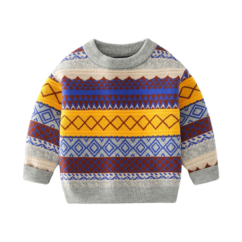 BOBORA Baby Boy Knit Cardigan 1-7 Years for Autumn Winter Play