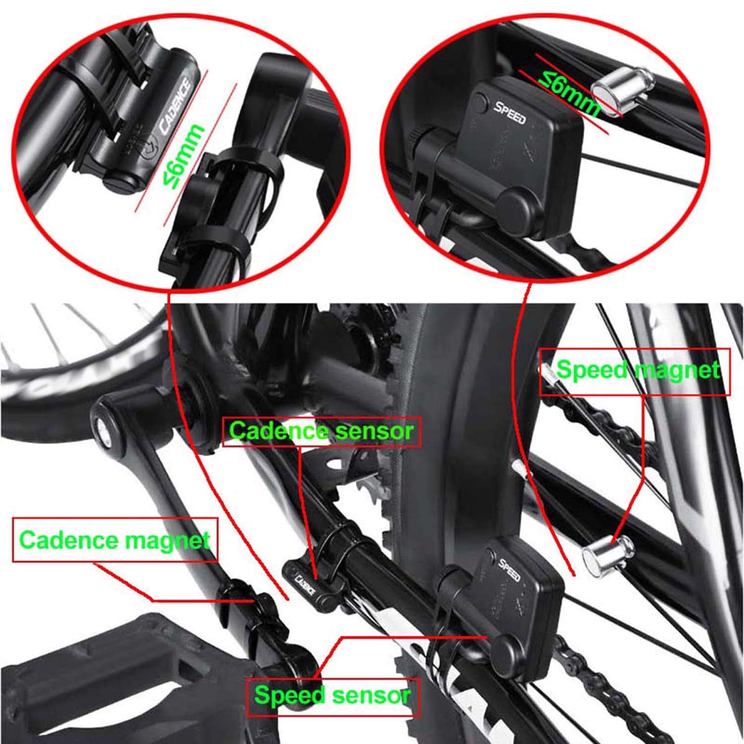 JOYID Multifunctional Waterproof Cycling Computer with Heart Rate Monitor & Backlight LCD Display - Perfect for Road Biking, Mountain Cycling & Fitness Tracking