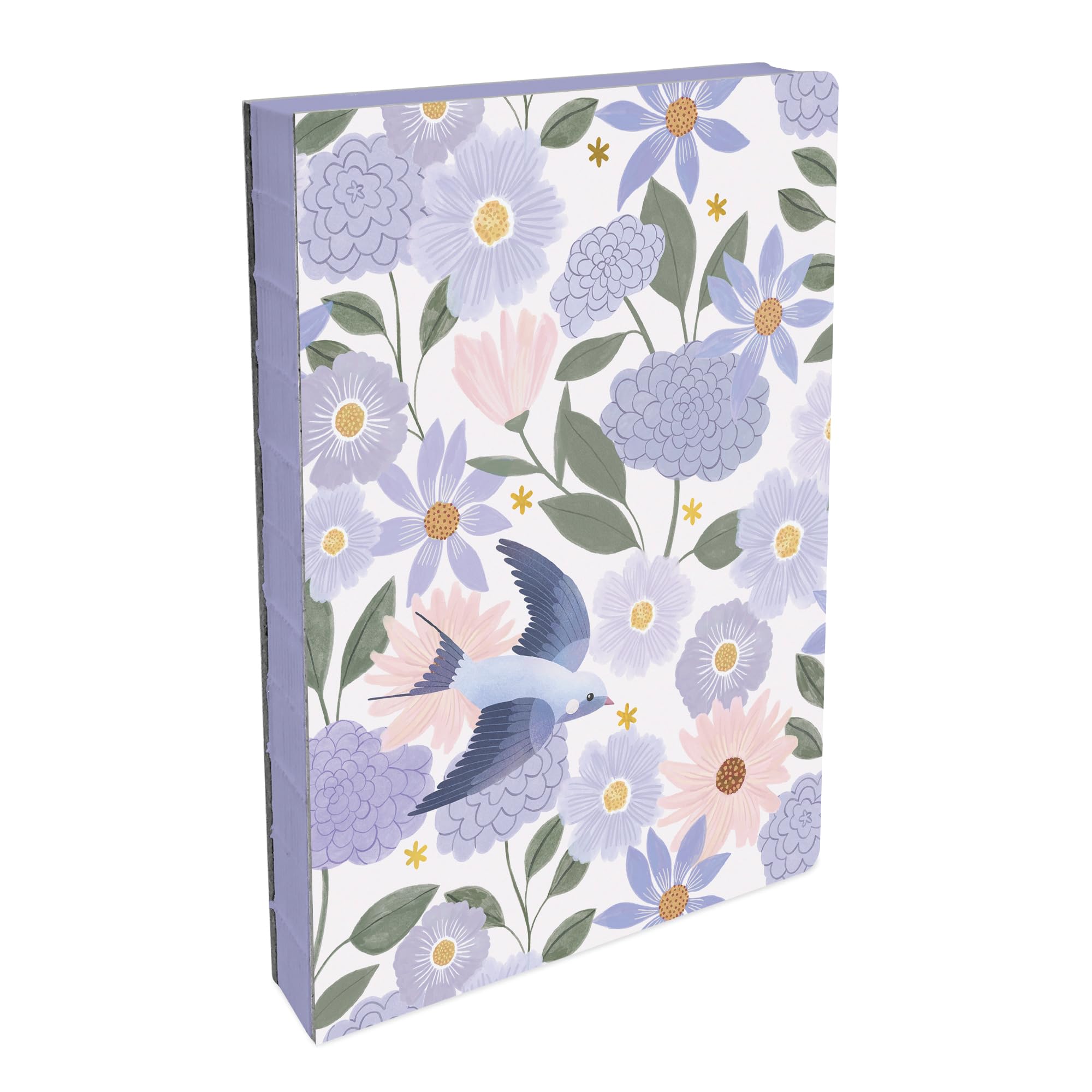 Studio Oh! Medium Coptic Bound Hardcover Journal - Birds & Blooms Design, 6.5