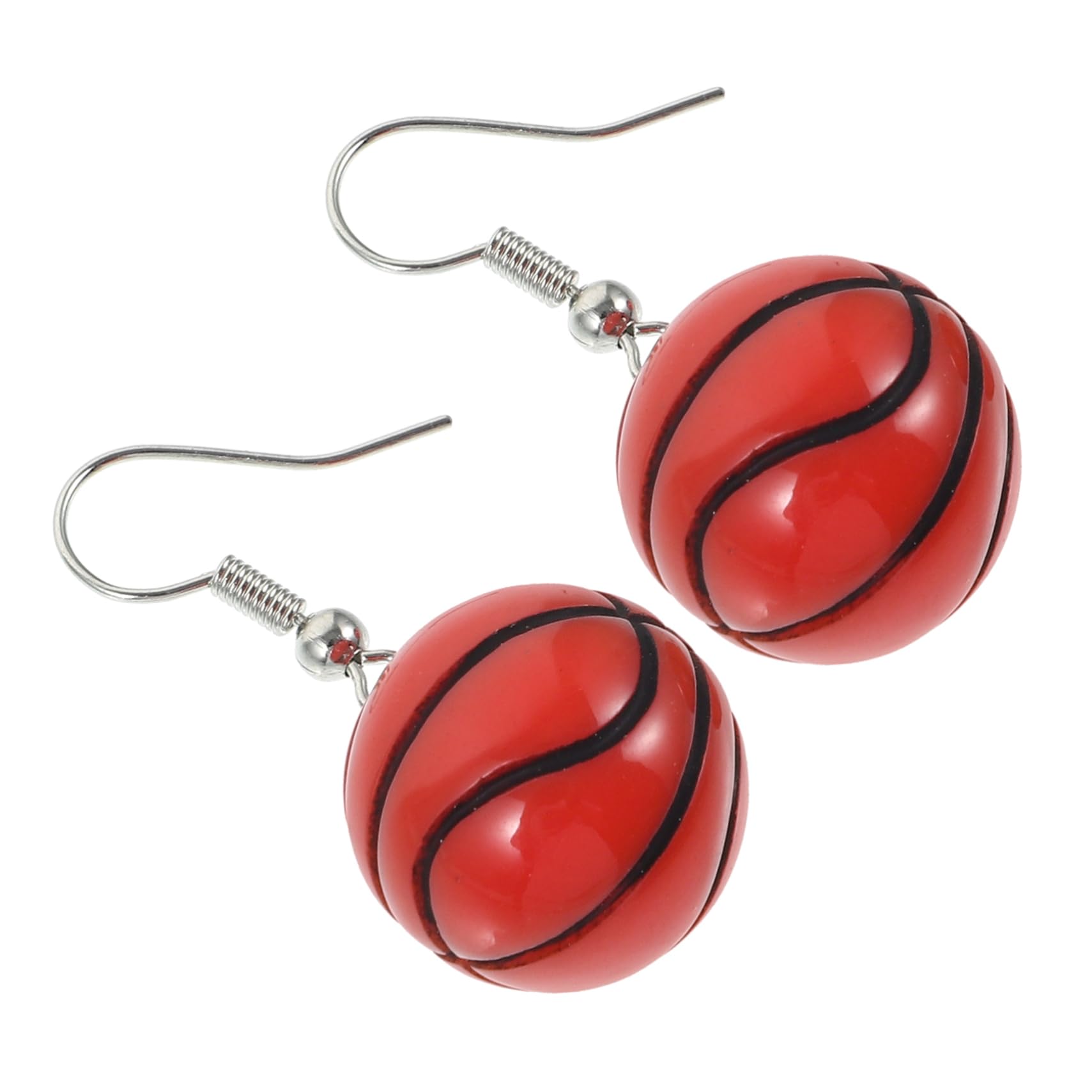 GOOHOCHY 1 Pair Sports Ear Pendant - Basketball Jewelry Earrings for Women & Men - Dangle Ear Drops for Basketball Games, Workouts & Casual Wear - Novelty Sports Ear Decor