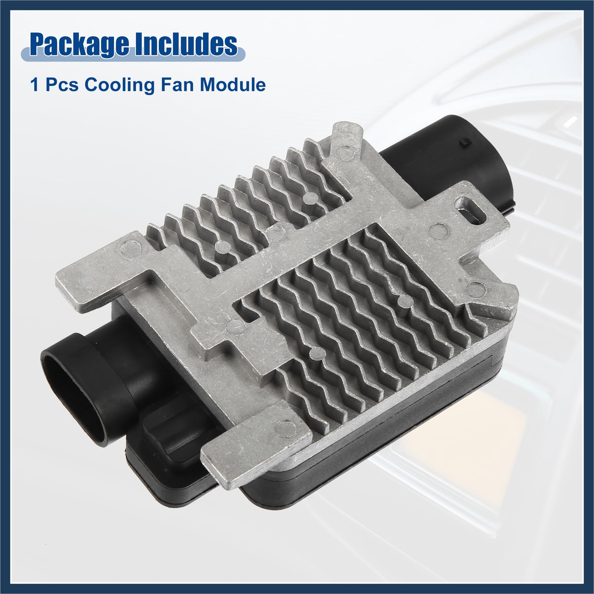Ford Crown Victoria Radiator Cooling Fan Control Module Relay - Engine Cooling Fan Control Unit (1 Pack, Black) | Replacement Part for Improved Engine Cooling & Performance