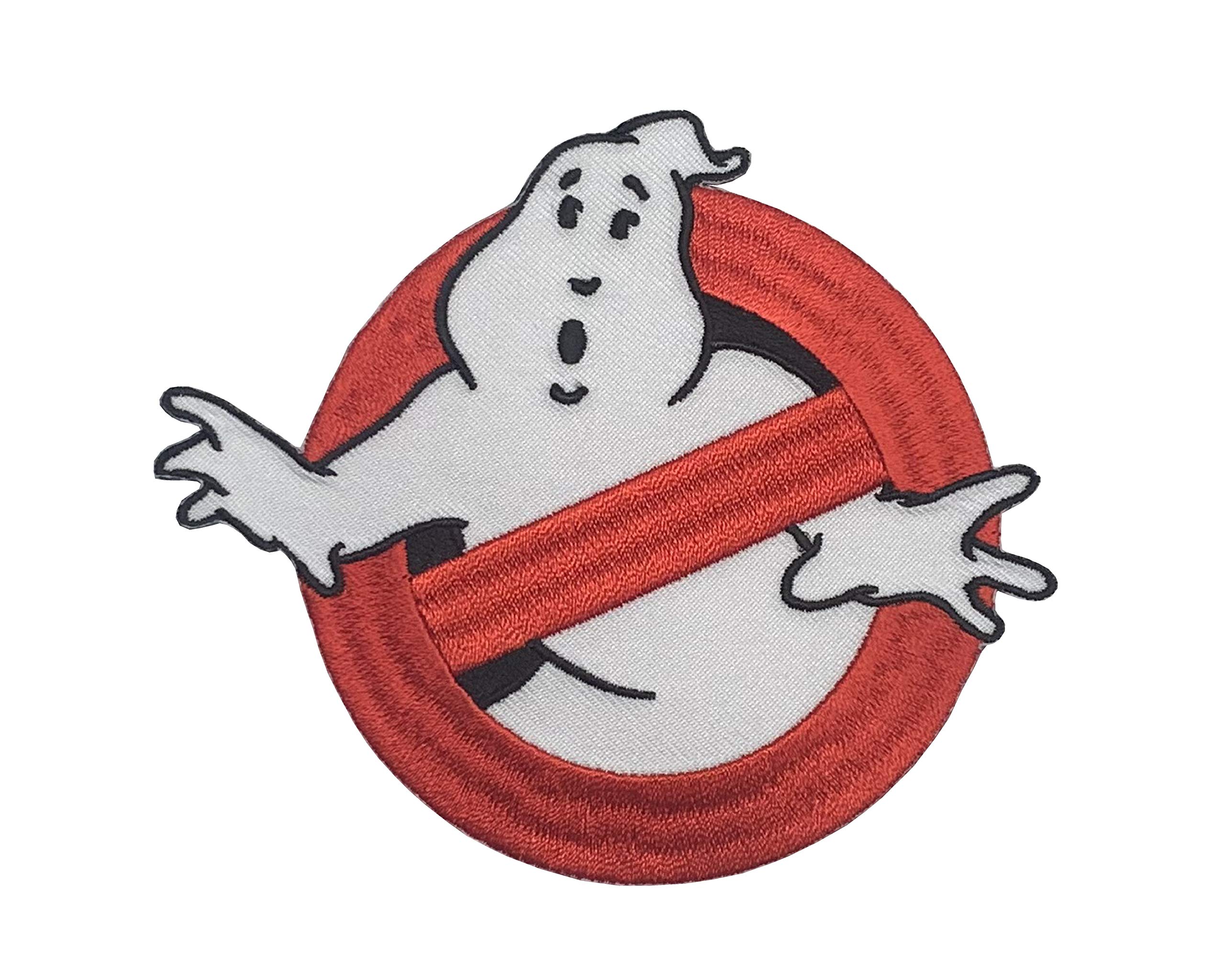 Ghostbusters No Ghost Logo Embroidered Iron-On Patch for Jackets, Hats & Backpacks - Official Movie Merchandise for Cosplay & DIY Crafts