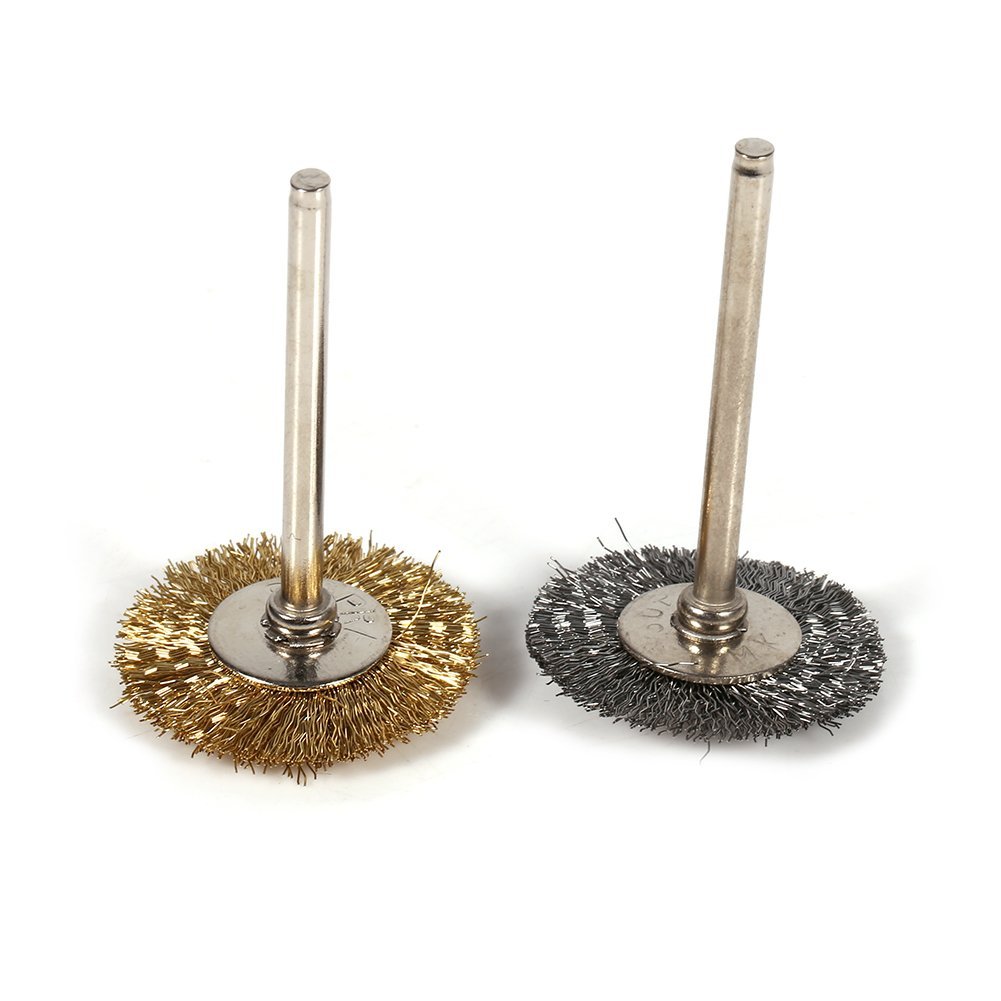 Gaeirt Wire Wheel Brush Kit - Copper & Stainless Steel Wire Cup Brush for Electric Drill and Angle Grinder | Rust Removal, Metal Polishing, Surface Cleaning | Perfect for Automotive, Woodworking & DIY Projects
