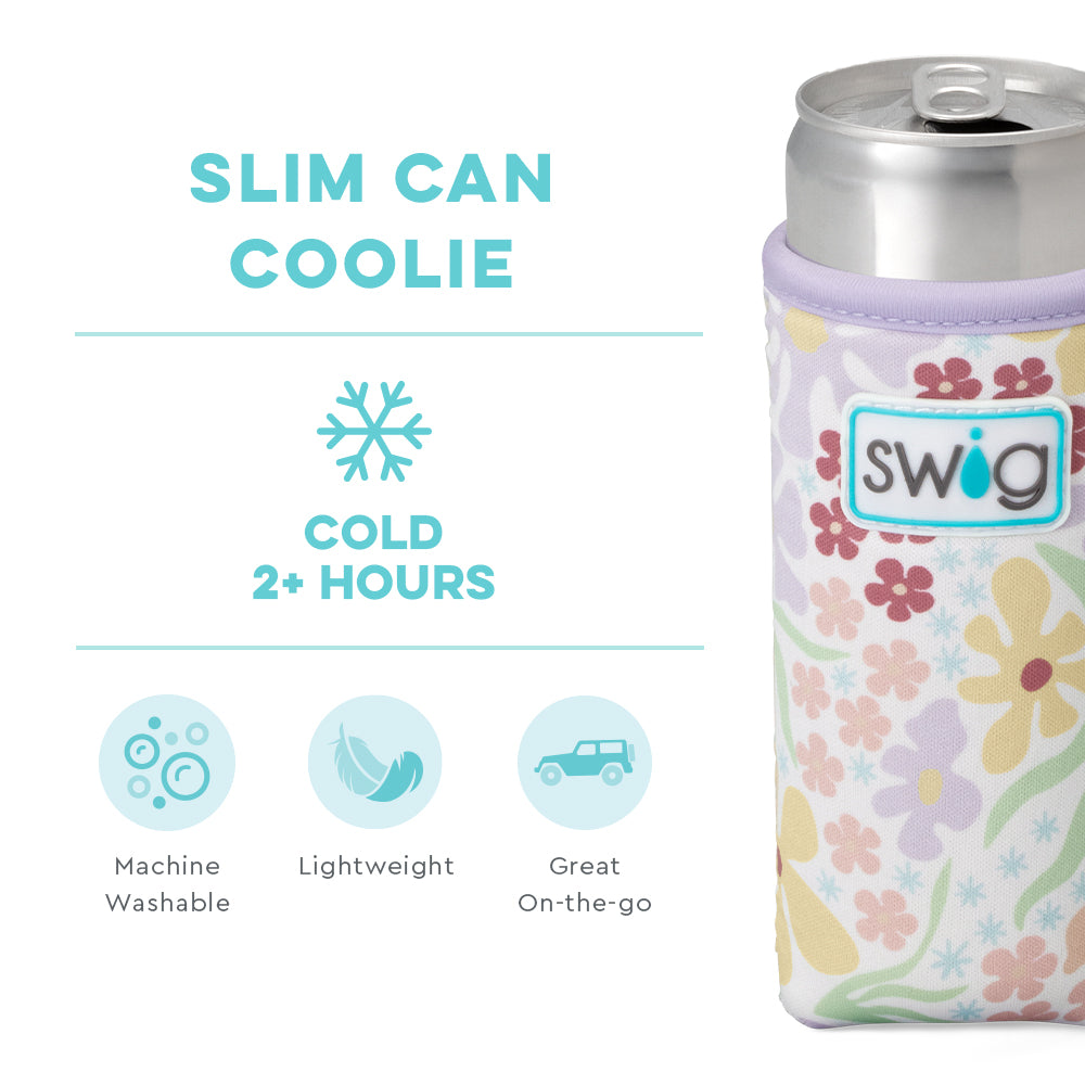 Fresh Cut Slim Can Coolie - Insulated Beer Can Holder for Cans & Bottles - Perfect for Parties, BBQs, and Outdoor Events